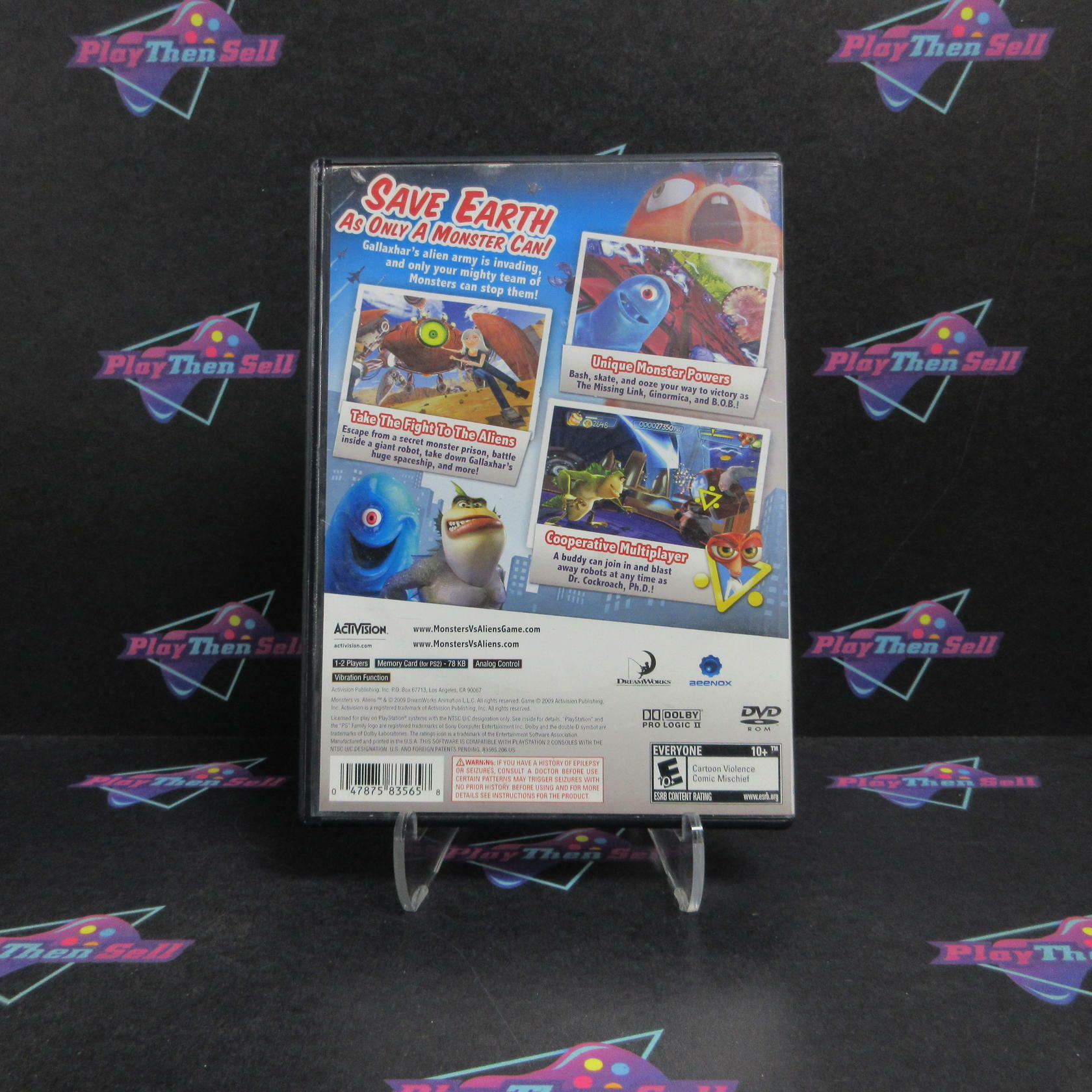 Monsters vs. Aliens PS2 PlayStation 2 Complete - Very Good