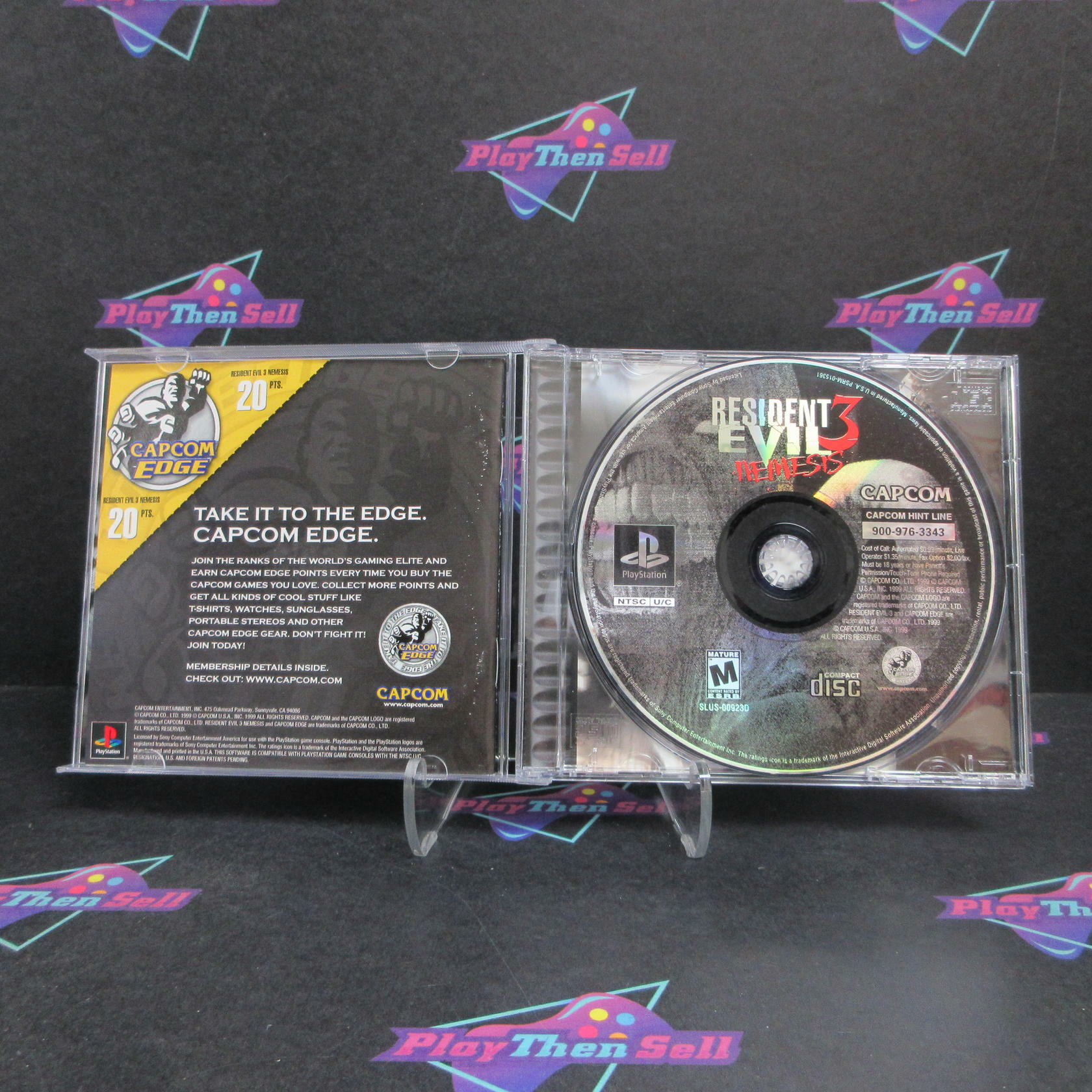 Resident Evil 3 Nemesis PS1 PlayStation 1 + Reg Card Complete - Refurbished