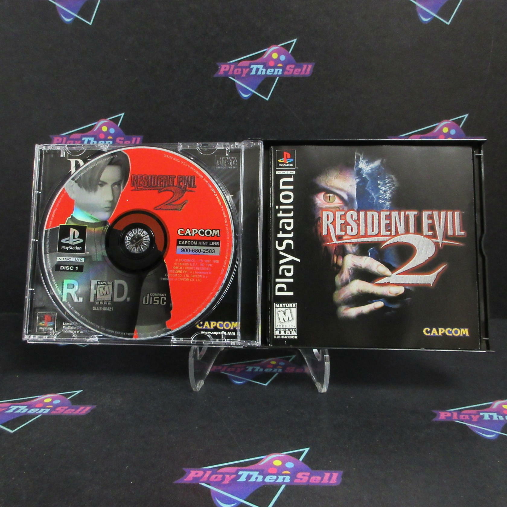 Resident Evil 2 PS1 PlayStation 1 + Reg Card Complete - Refurbished