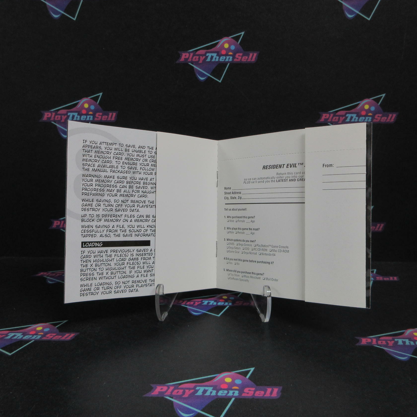 Resident Evil 2 PS1 PlayStation 1 + Reg Card Complete - Refurbished