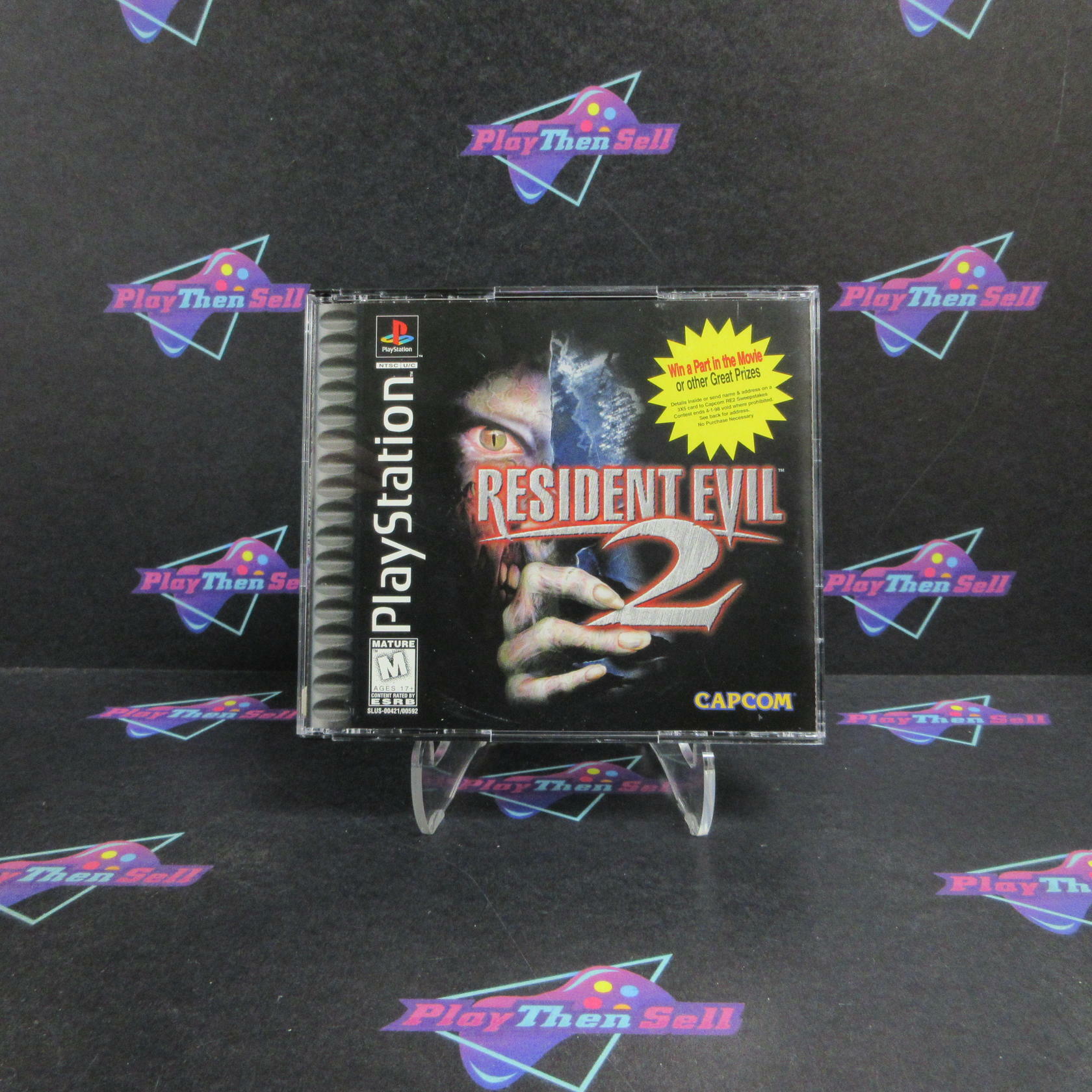Resident Evil 2 PS1 PlayStation 1 + Reg Card Complete - Refurbished