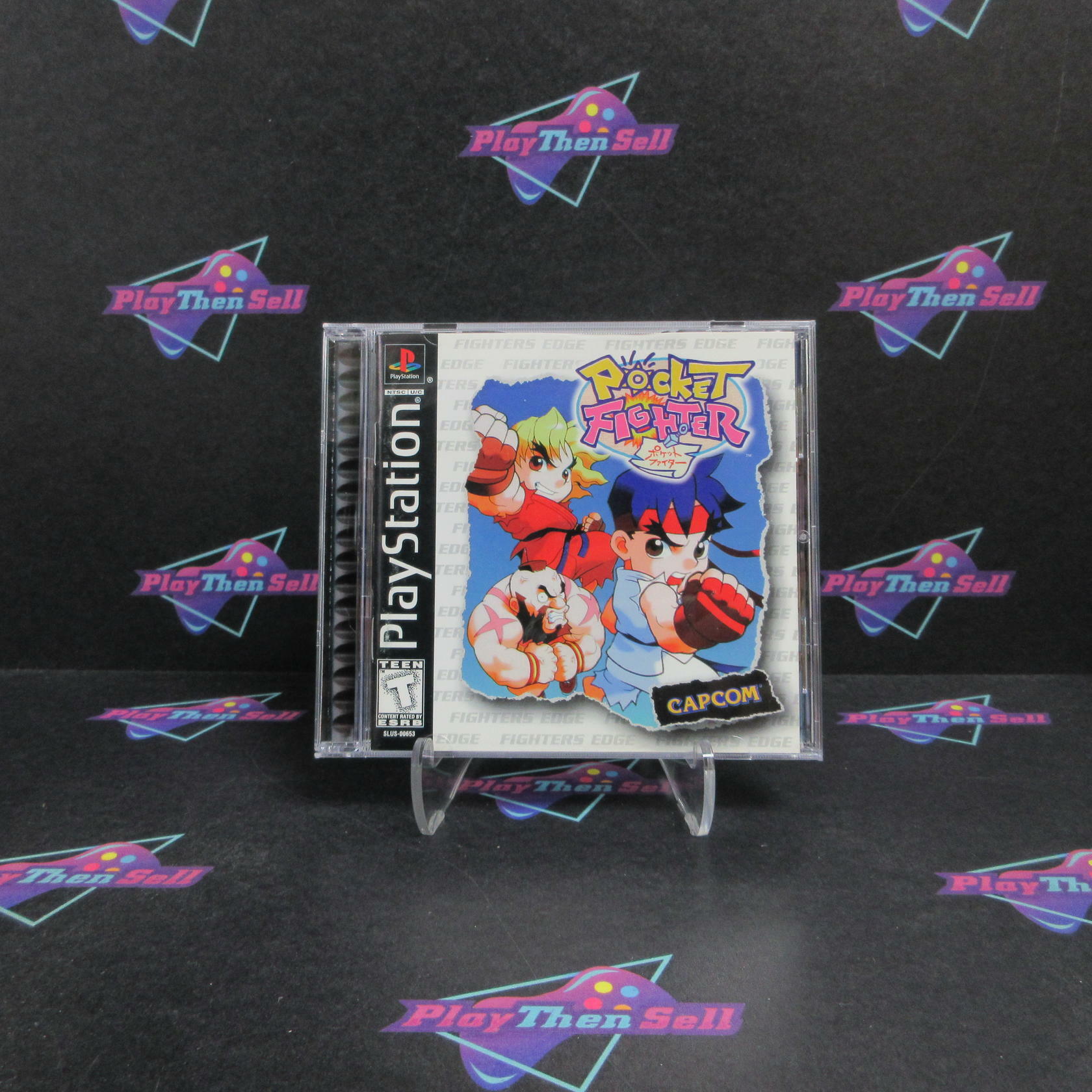 Pocket Fighter PS1 PlayStation 1 + Reg Card Complete - Refurbished