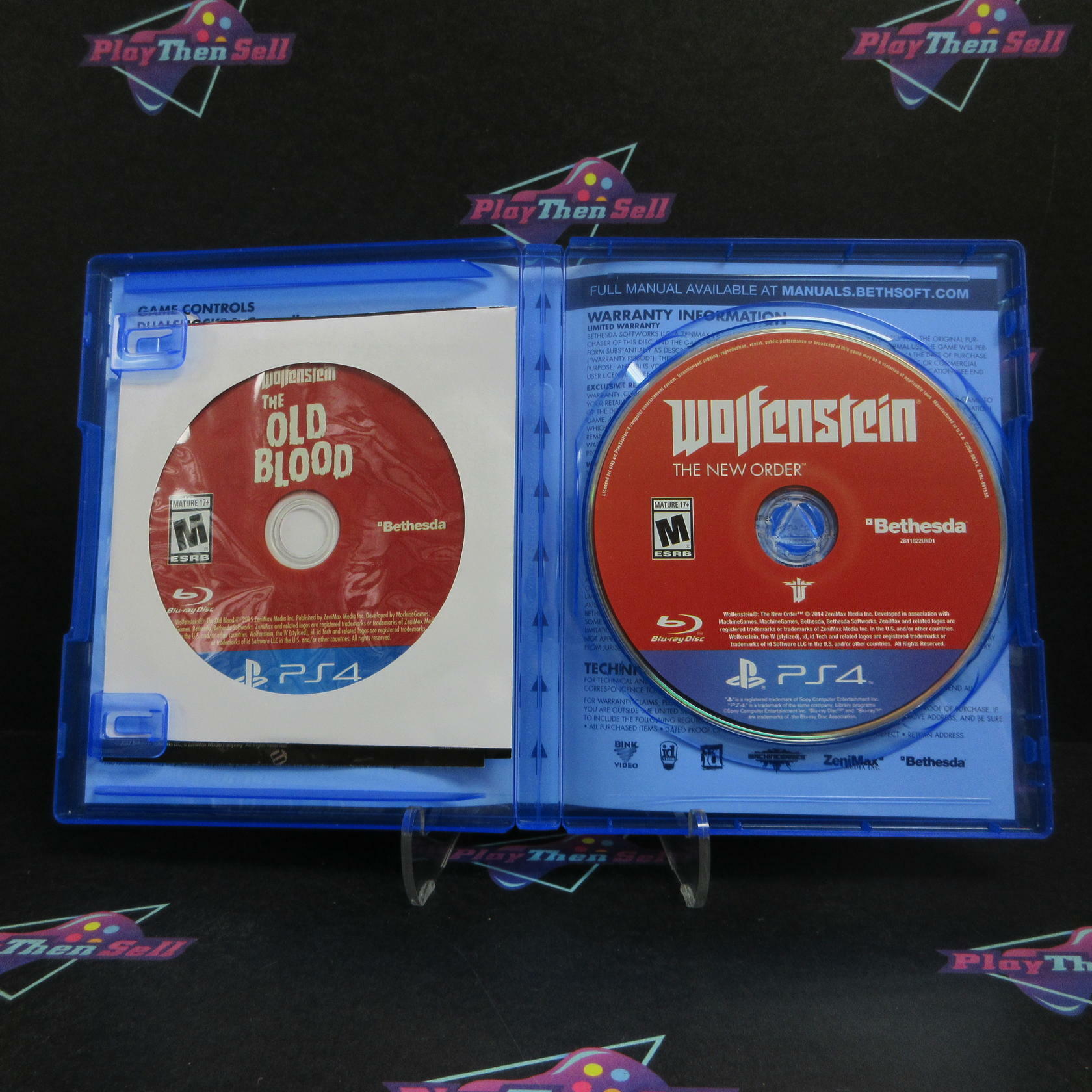 Wolfenstein The New Order/The Old Blood PS4 PlayStation 4 Complete - Refurbished