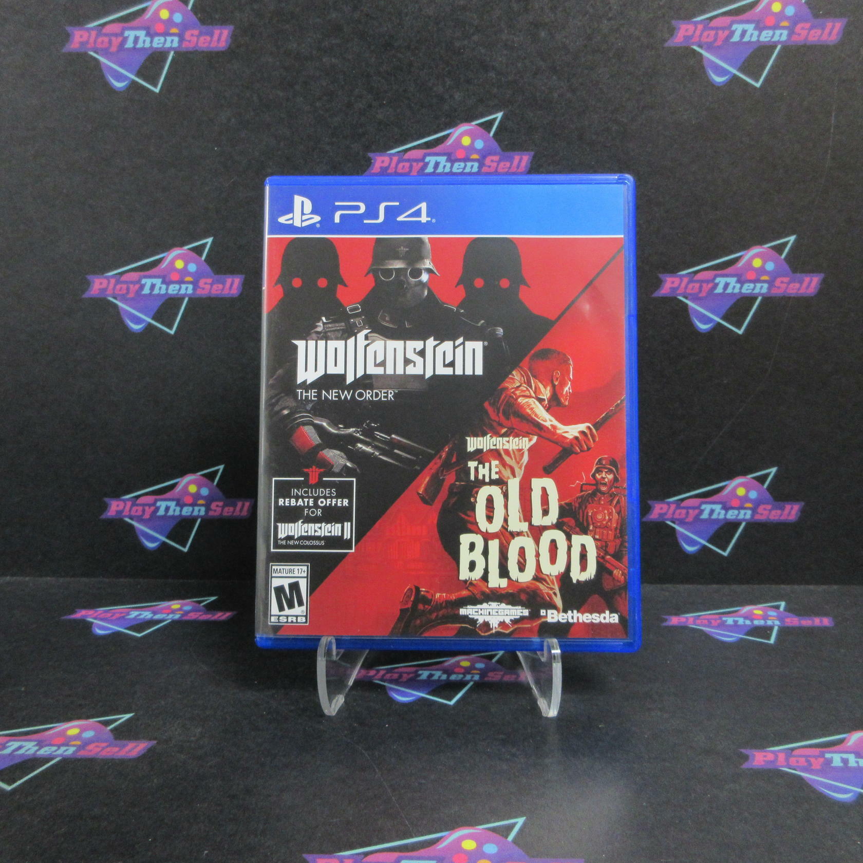 Wolfenstein The New Order/The Old Blood PS4 PlayStation 4 Complete - Refurbished