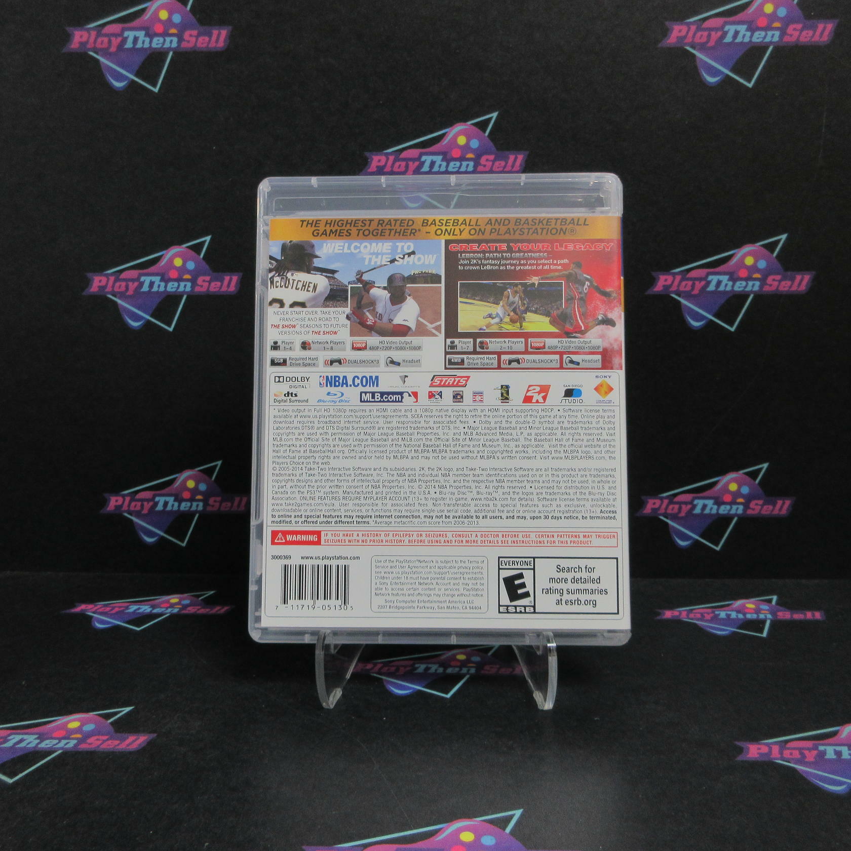 Sports Pack Vol 1 MLB 14 The Show/NBA2K14 PS3 PlayStation 3 Complete - Refurbished