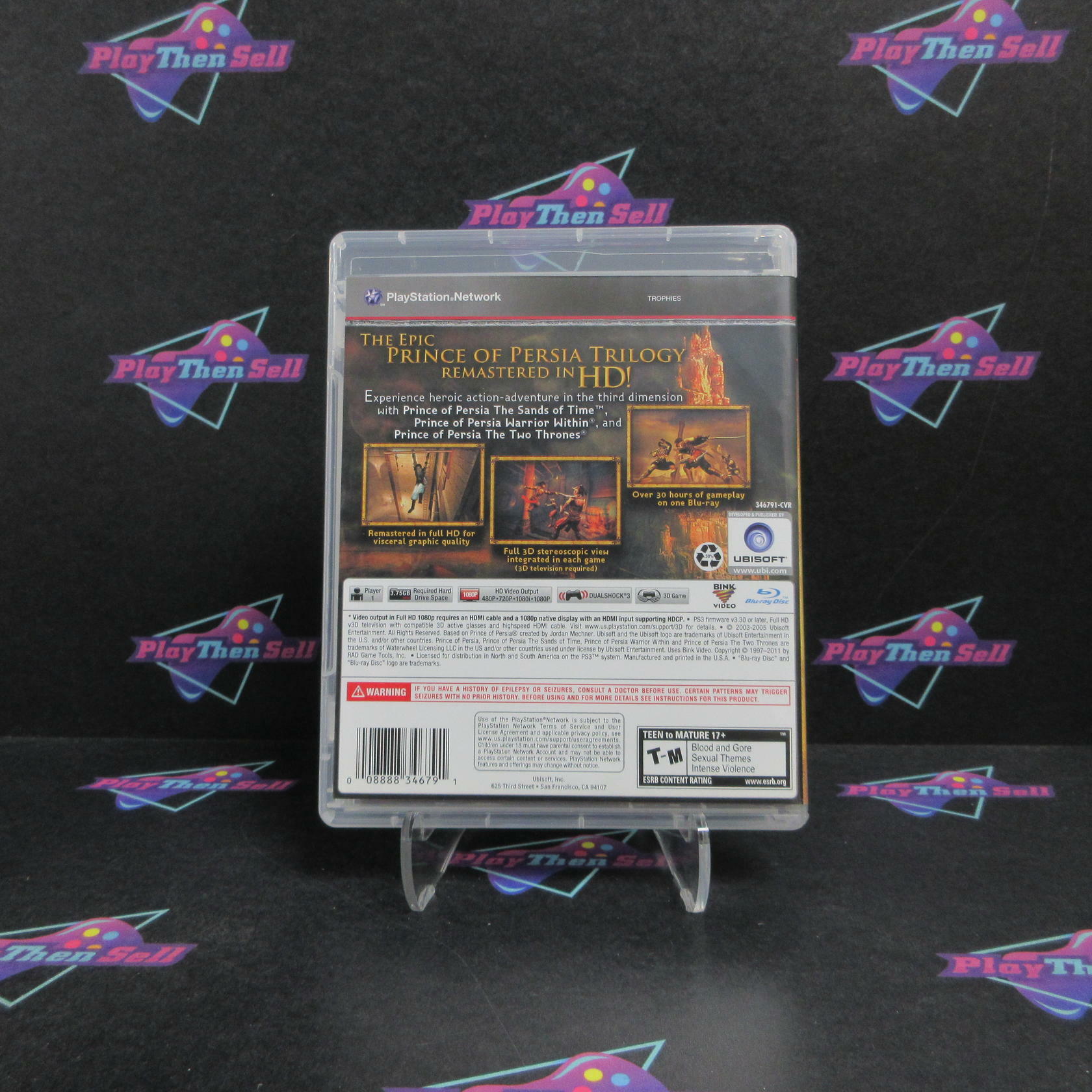 Prince of Persia Trilogy HD Remastered PS3 PlayStation 3 Complete - Refurbished