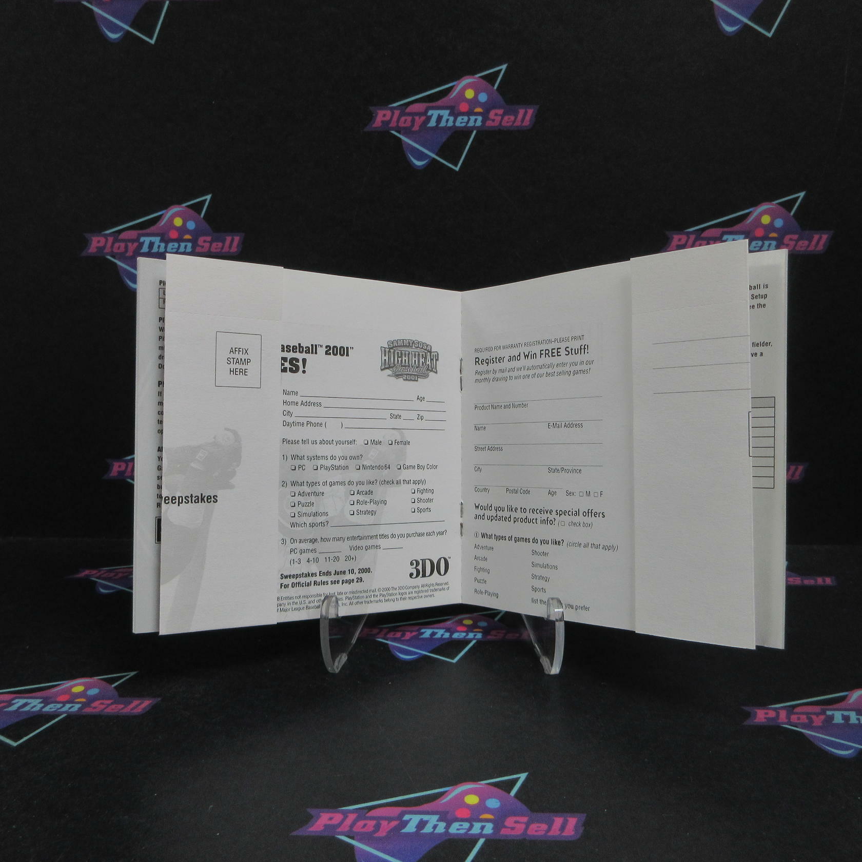 Sammy Sosa High Heat Baseball 2001 PS1 PlayStation 1 + Reg Complete - Refurbished