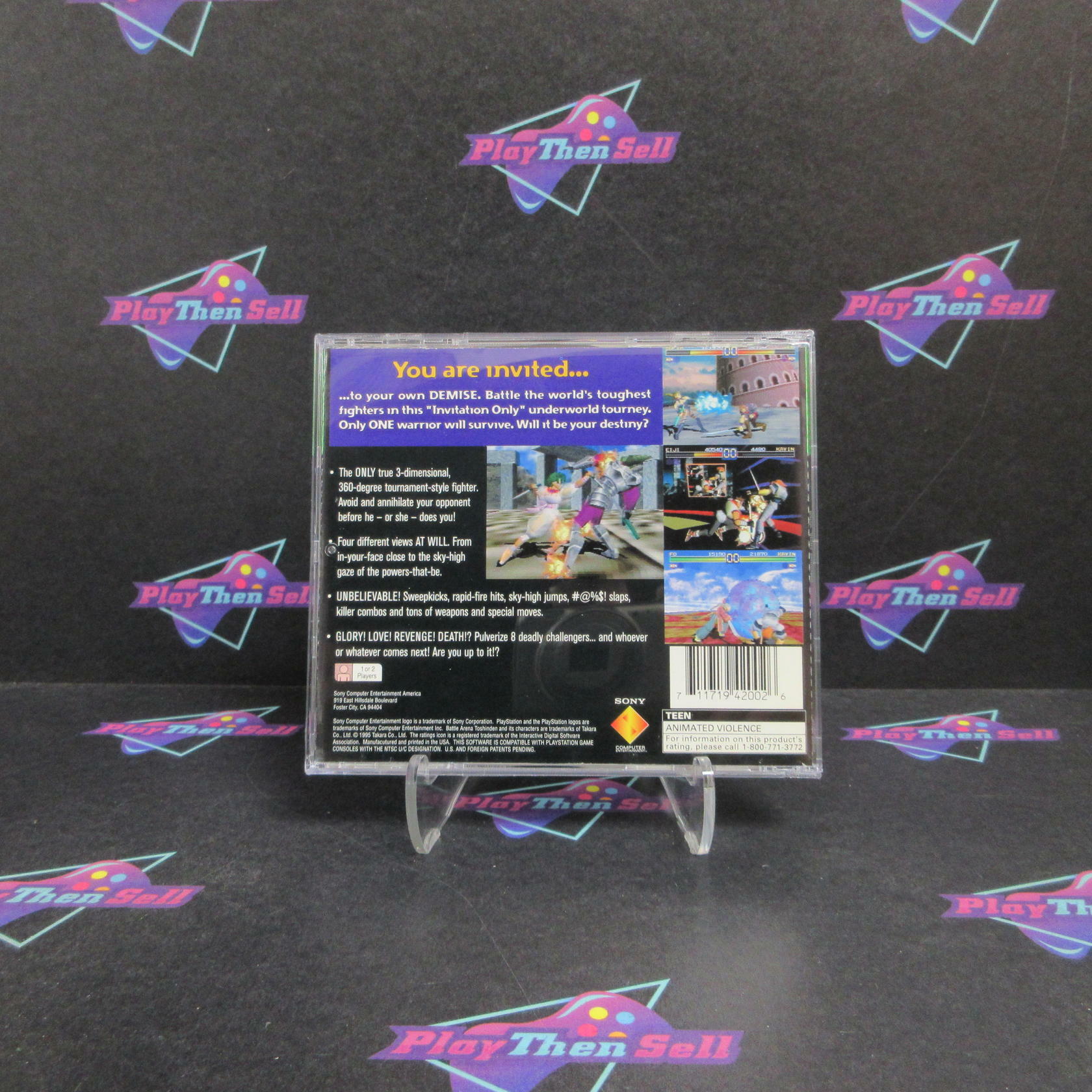 Battle Arena Toshinden PS1 PlayStation 1 GH Complete - Refurbished