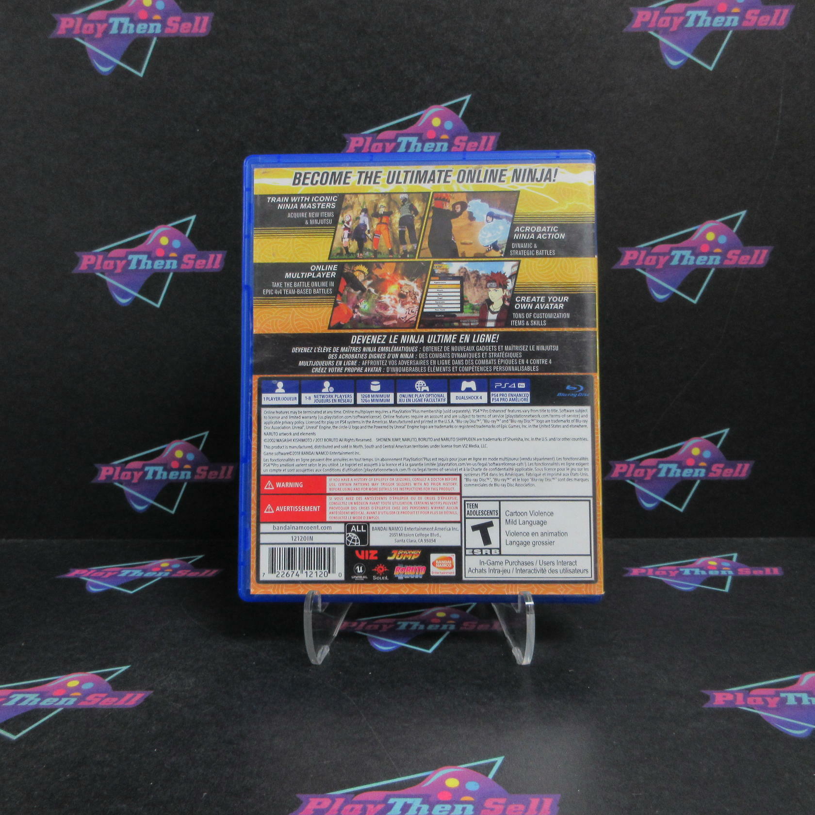 Naruto to Boruto Shinobi Striker PS4 PlayStation 4 Complete - Very Good