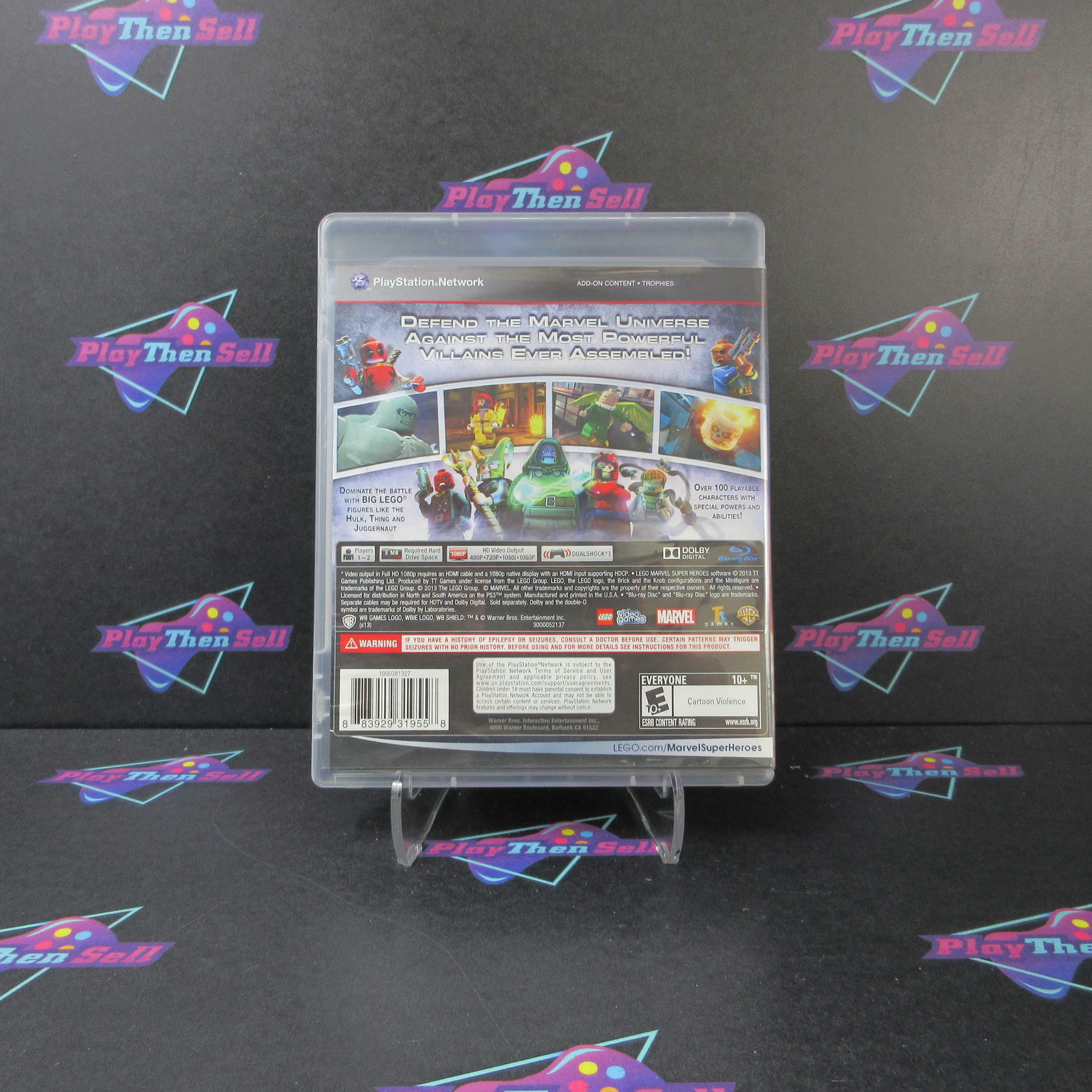 Lego Marvel Super Heroes PS3 PlayStation 3 Complete - Very Good