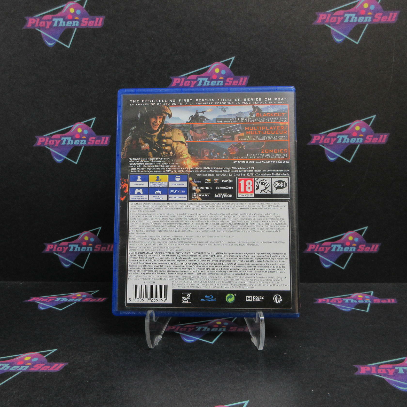 Call of Duty Black Ops 4 PS4 PlayStation 4 PAL Complete - Very Good