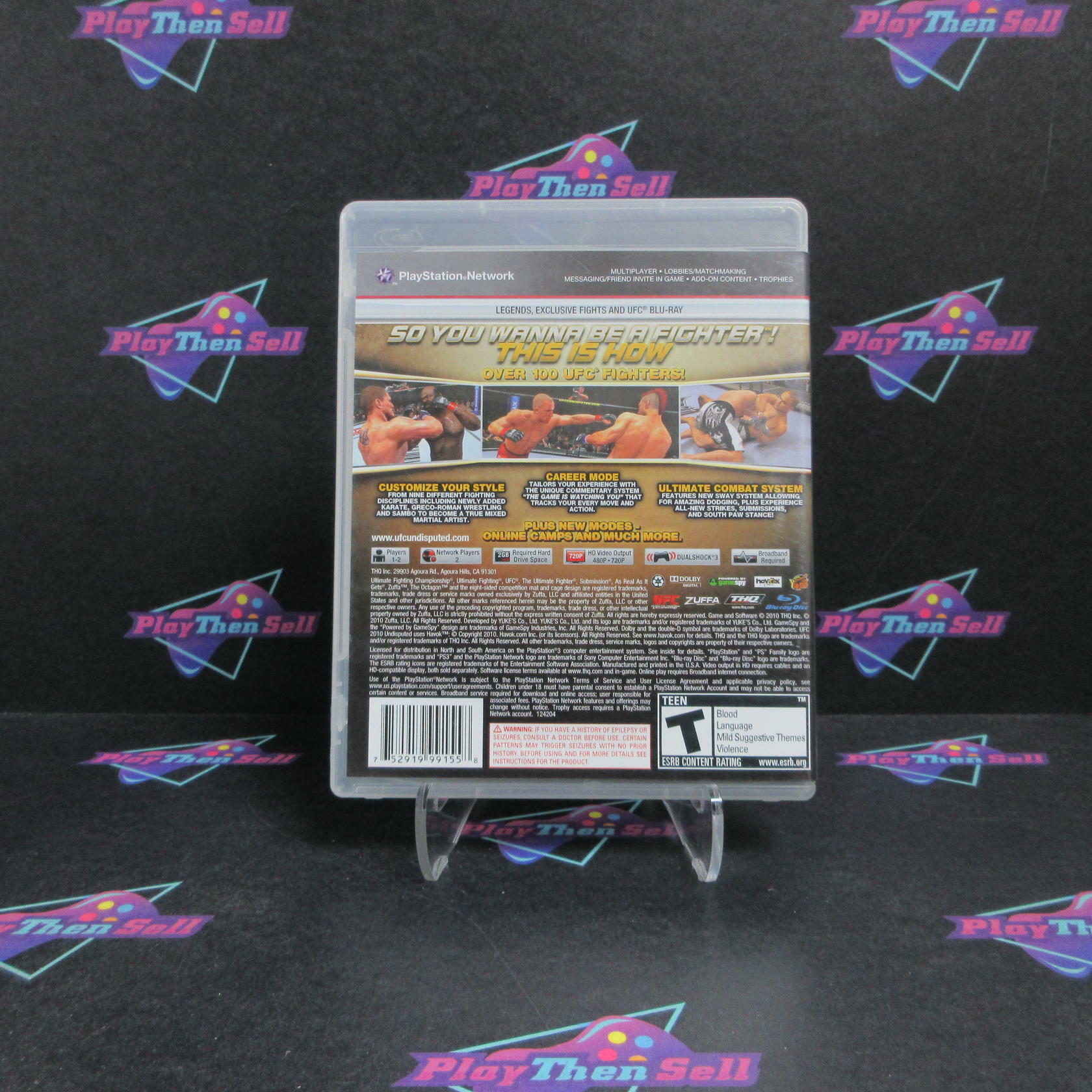 UFC Undisputed 2010 PS3 PlayStation 3 Complete - Very Good