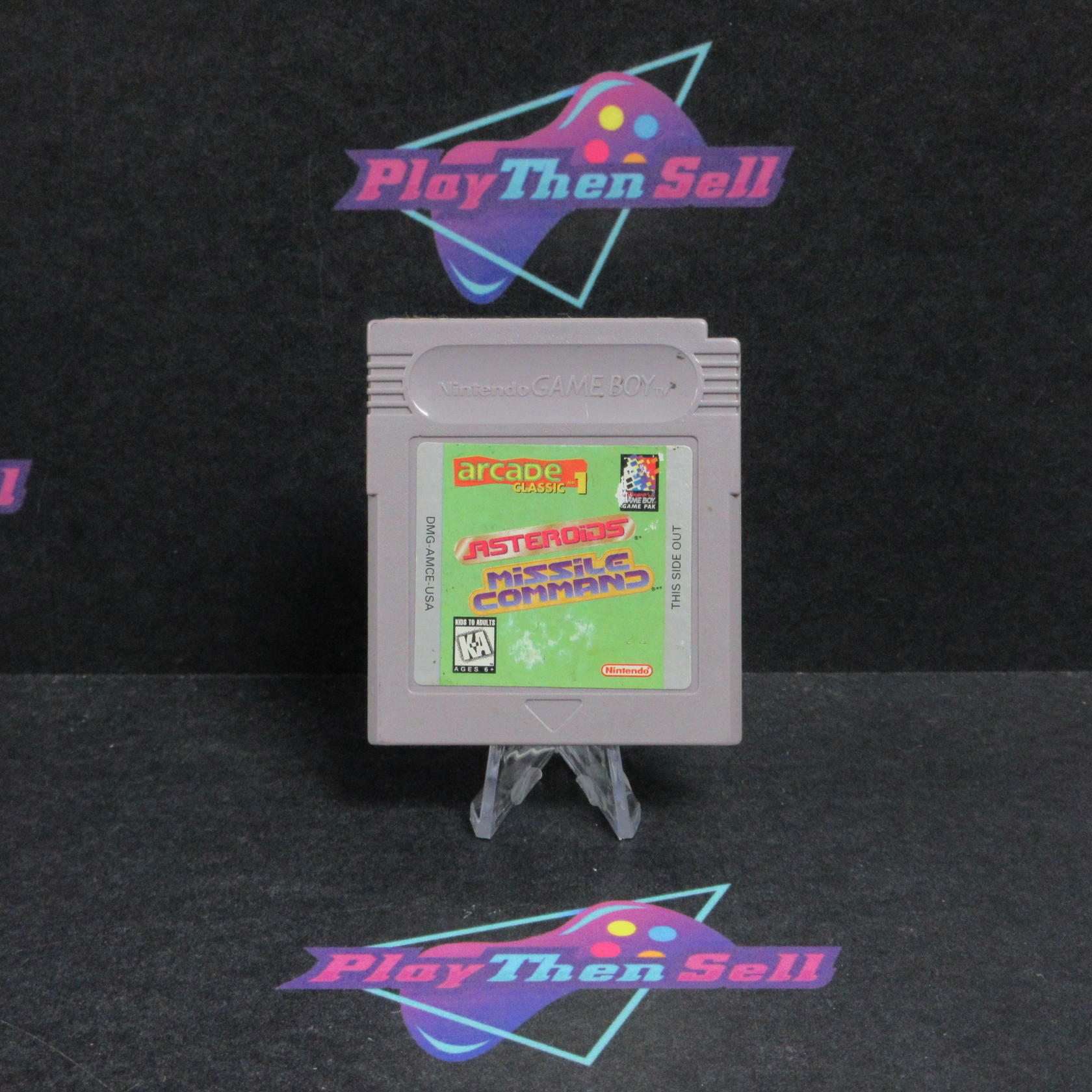 Arcade Classic 1 Asteroids & Missile Command GameBoy Cart/Tested - Very Good