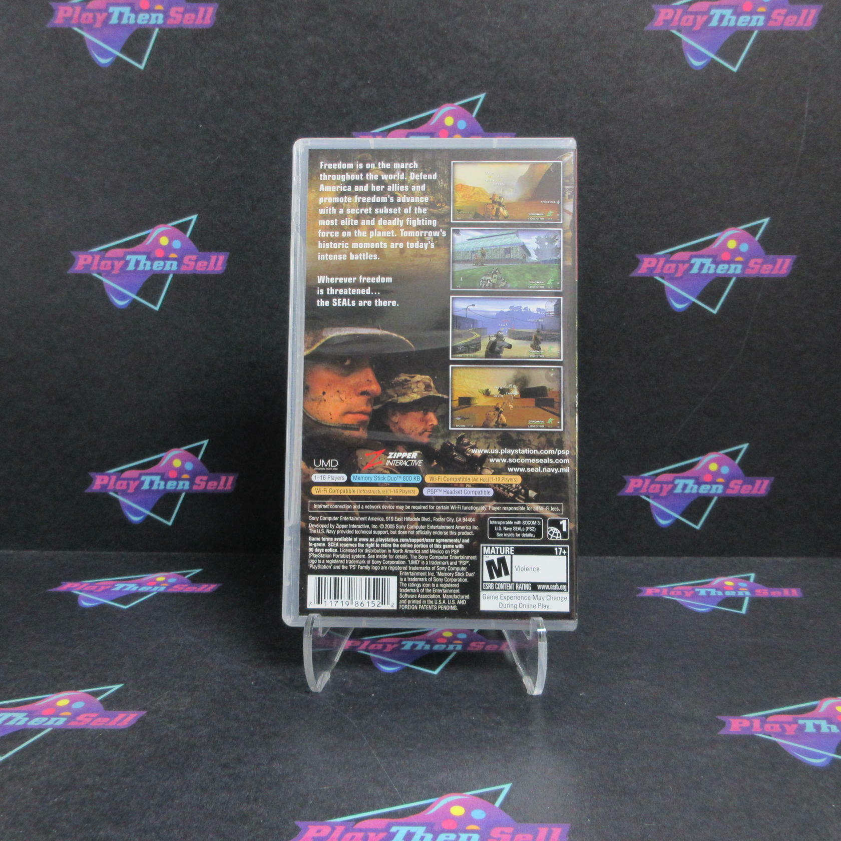 SOCOM Fireteam Bravo Sony PSP GH + Reg Card Complete - Refurbished