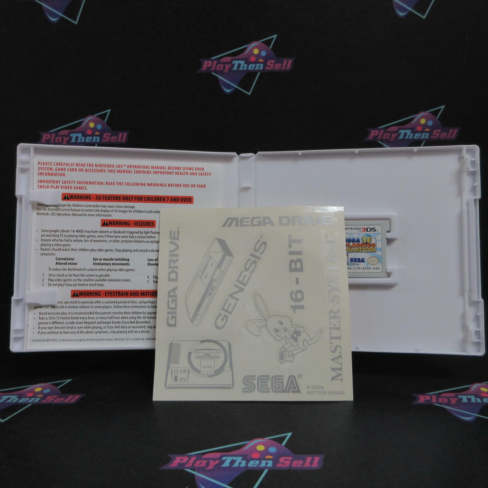 SEGA 3D Classics Collection Nintendo 3DS + Stickers Complete - Refurbished