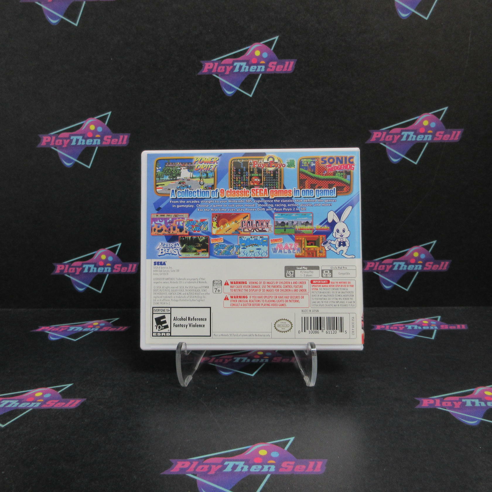 SEGA 3D Classics Collection Nintendo 3DS + Stickers Complete - Refurbished