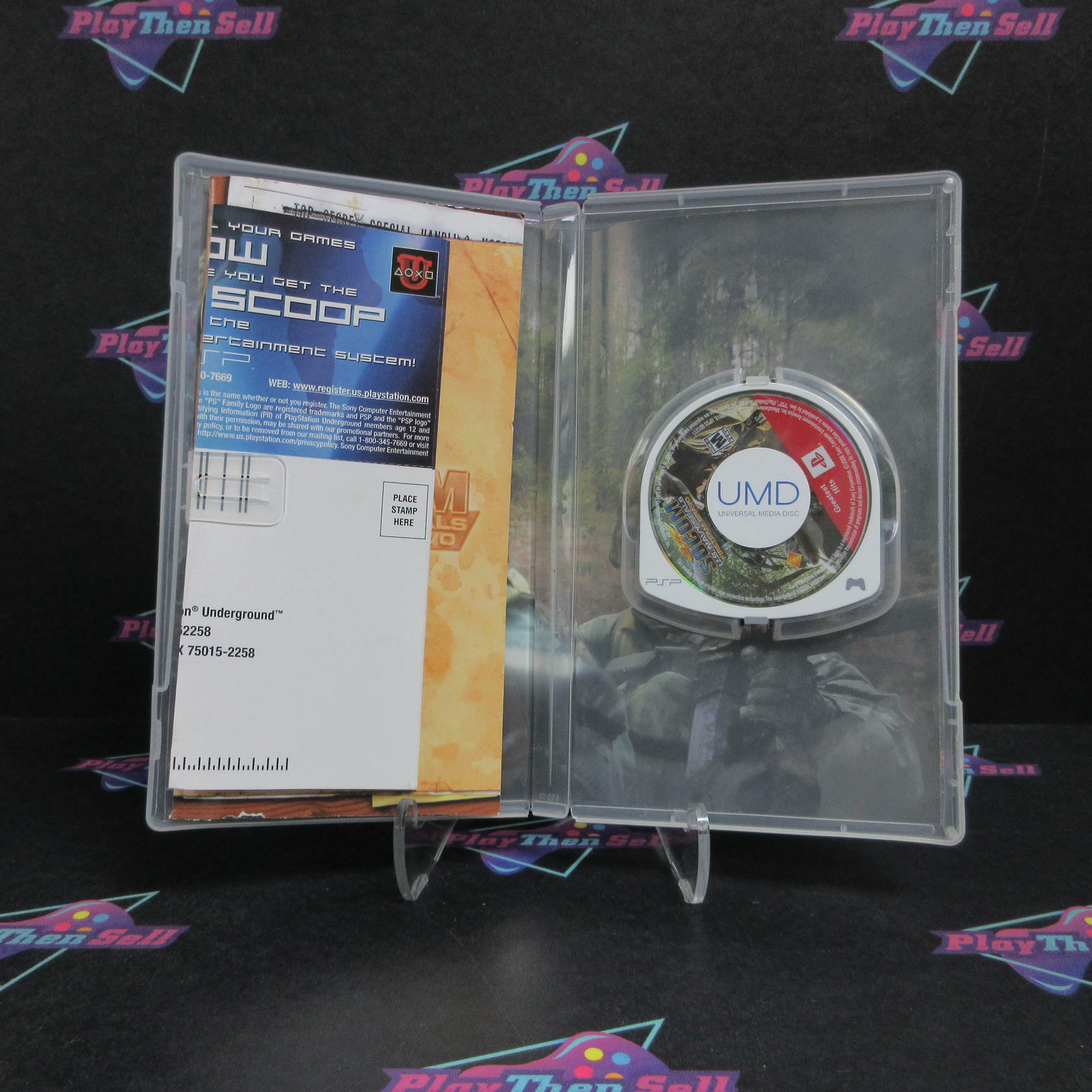 SOCOM Fireteam Bravo Sony PSP GH + Reg Card Complete - Refurbished