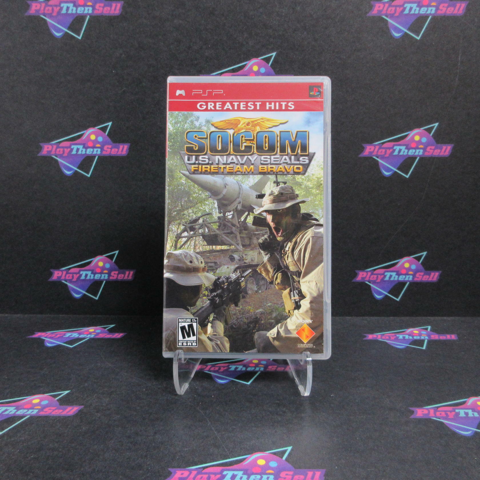 SOCOM Fireteam Bravo Sony PSP GH + Reg Card Complete - Refurbished