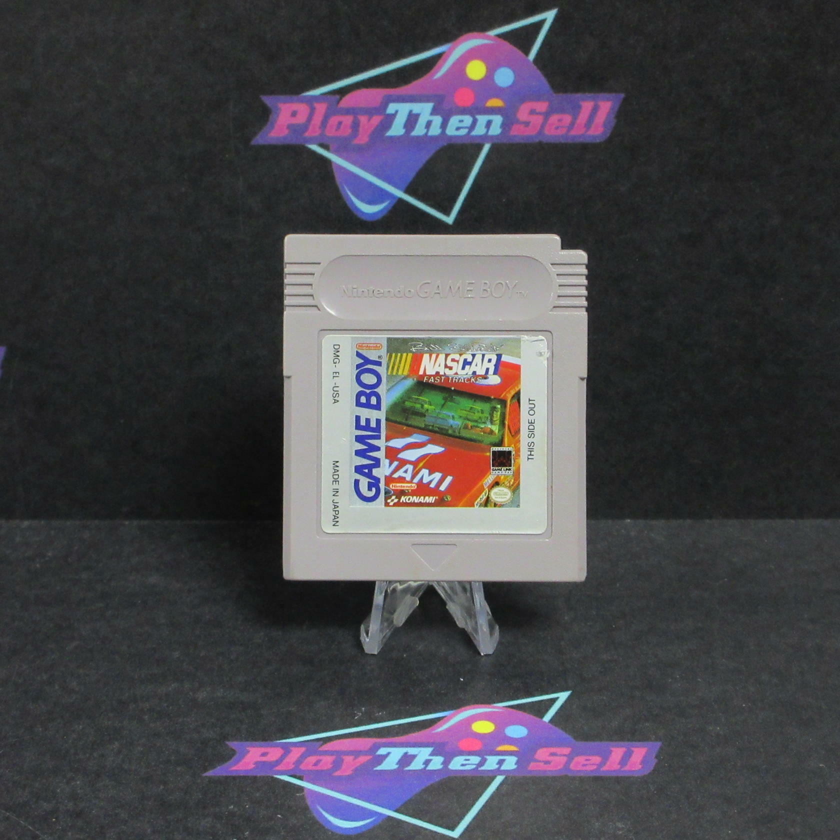 Bill Elliott NASCAR Fast Tracks Nintendo GameBoy Cartridge / Tested - Very Good