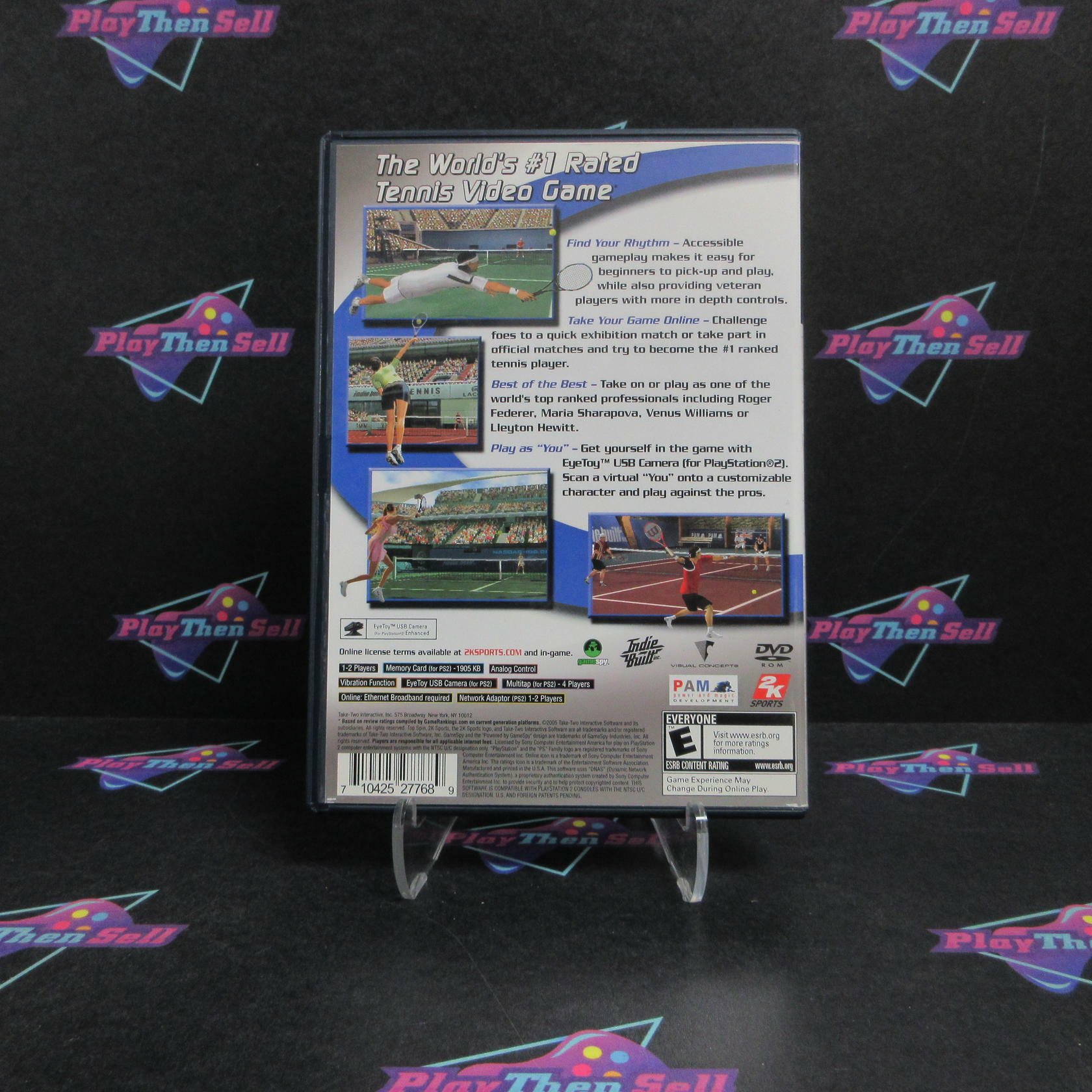 Top Spin PS2 PlayStation 2 Complete - Refurbished