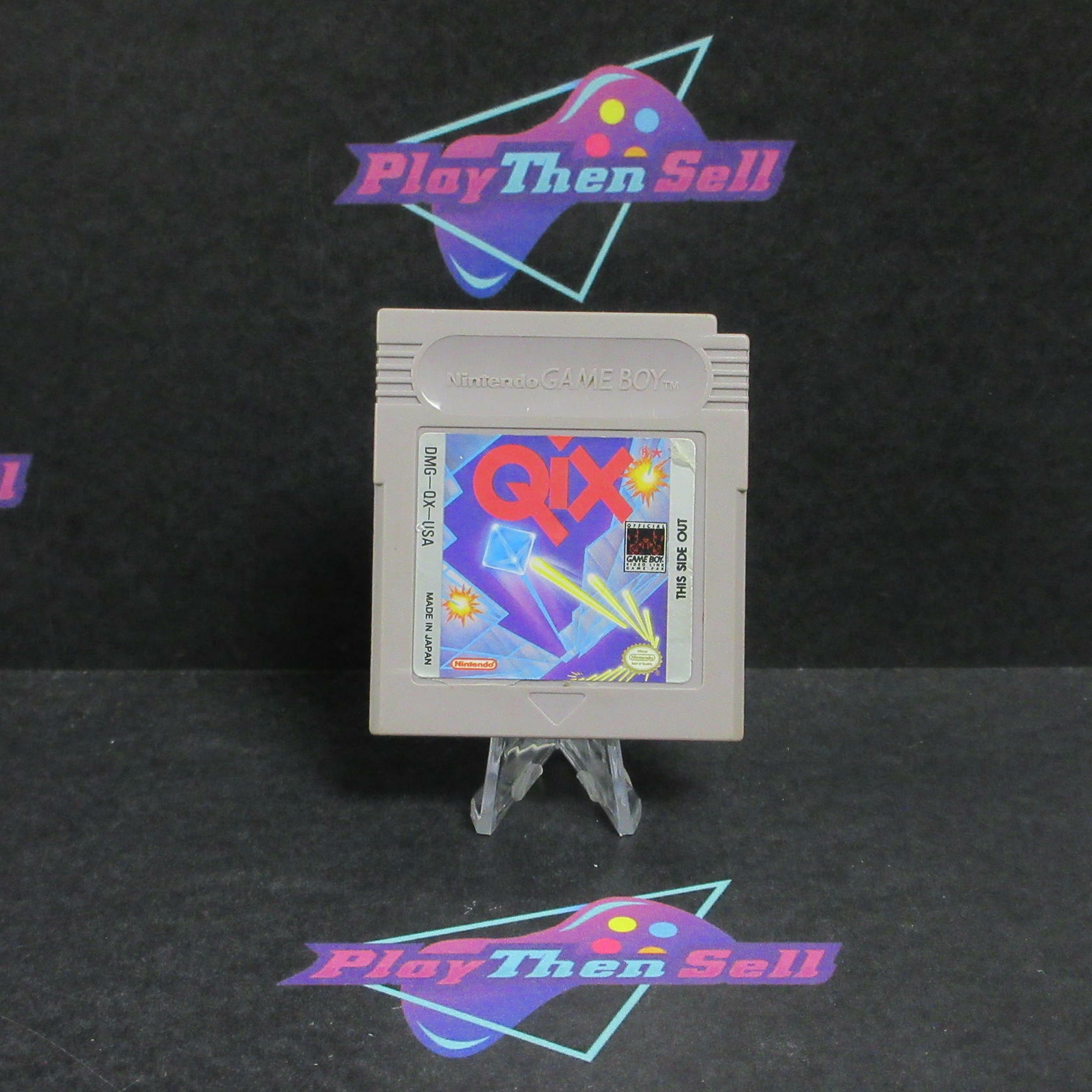 Qix Nintendo GameBoy Cartridge / Tested - Very Good