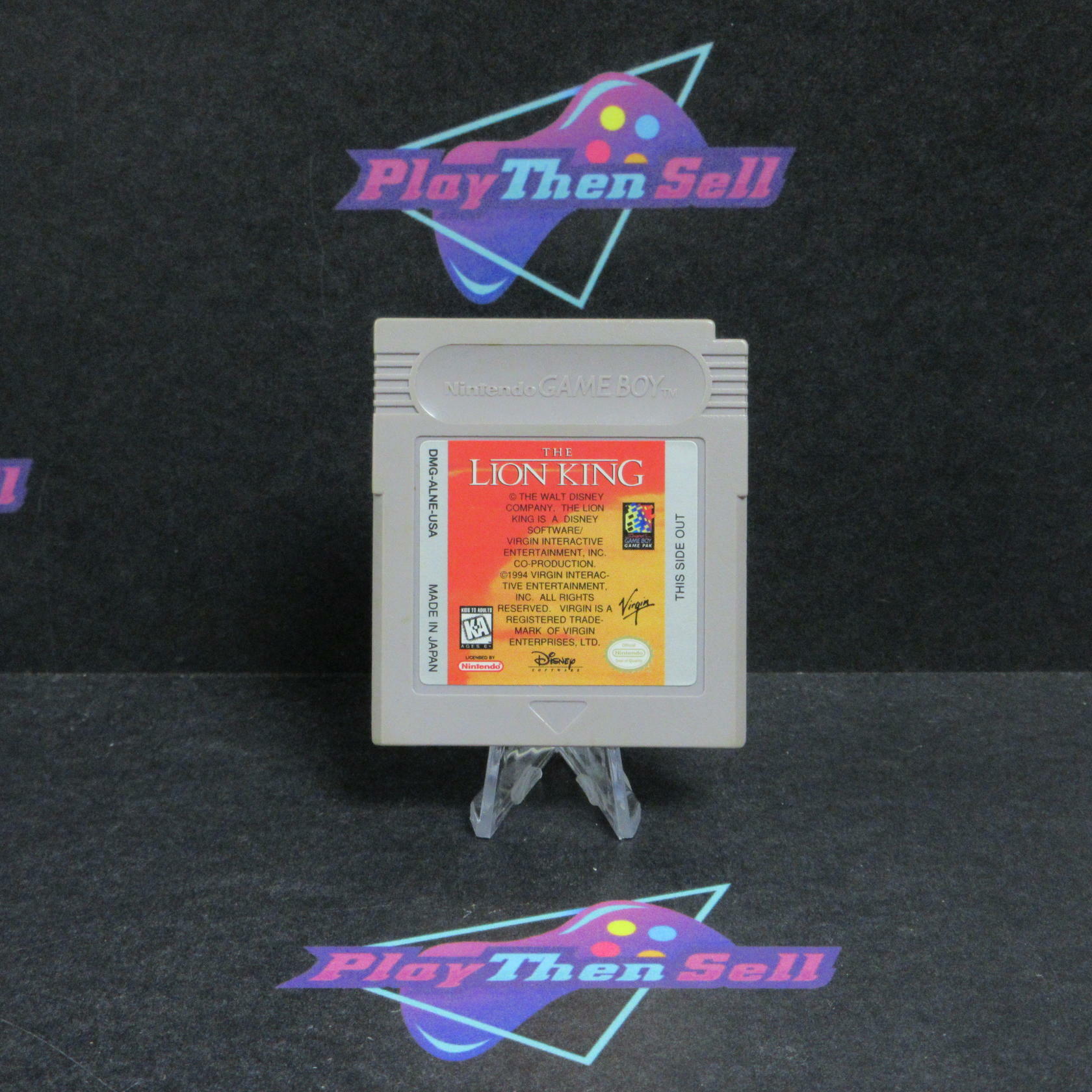 The Lion King Nintendo GameBoy Cartridge / Tested - Very Good