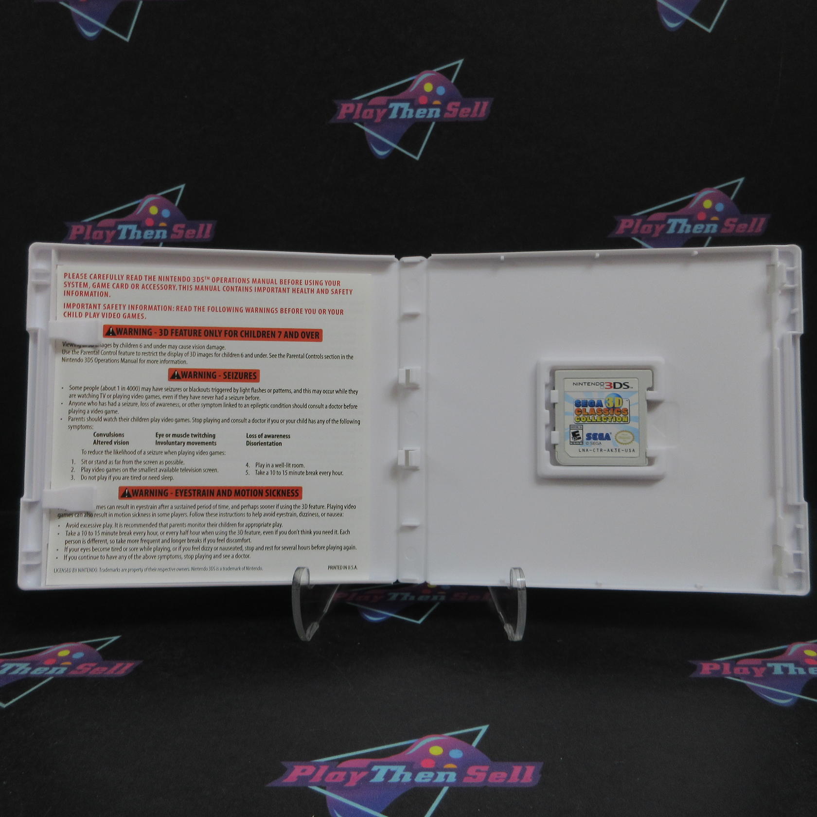 SEGA 3D Classics Collection Nintendo 3DS + Stickers Complete - Refurbished