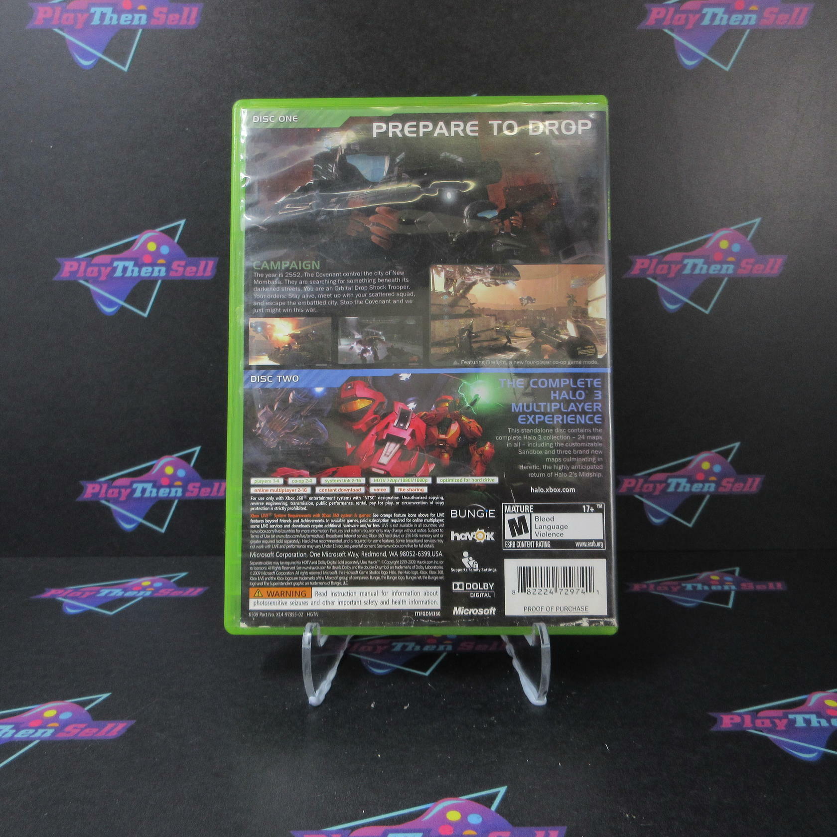 Halo 3 ODST Xbox 360 Complete - Very Good