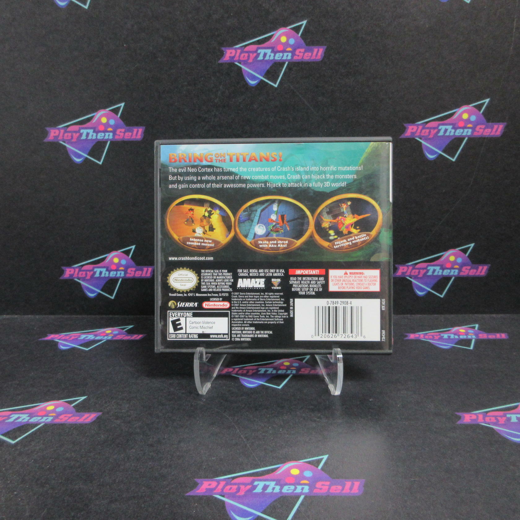 Crash of the Titans Nintendo DS Complete - Very Good