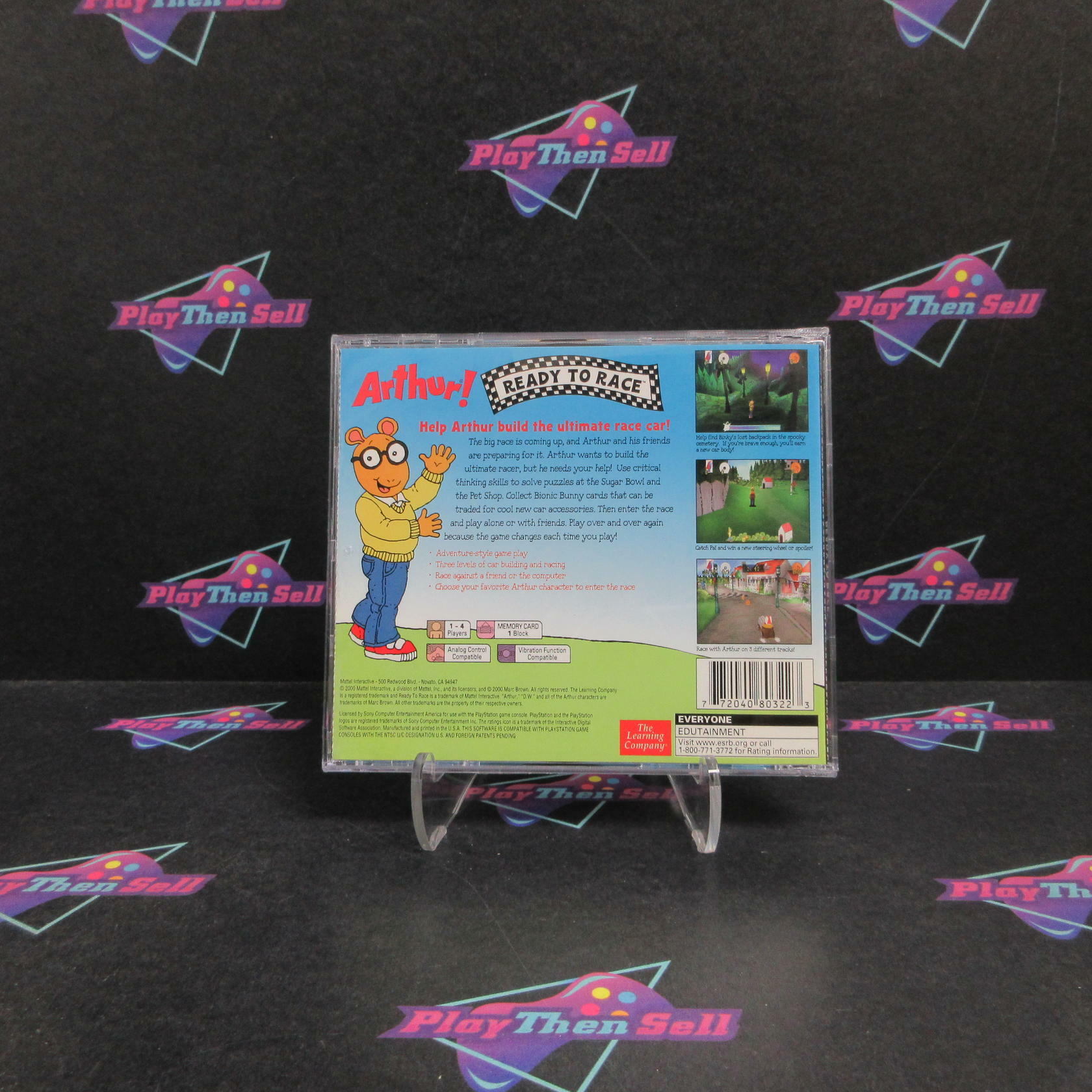 Arthur! Ready To Race PS1 PlayStation 1 Complete - Refurbished
