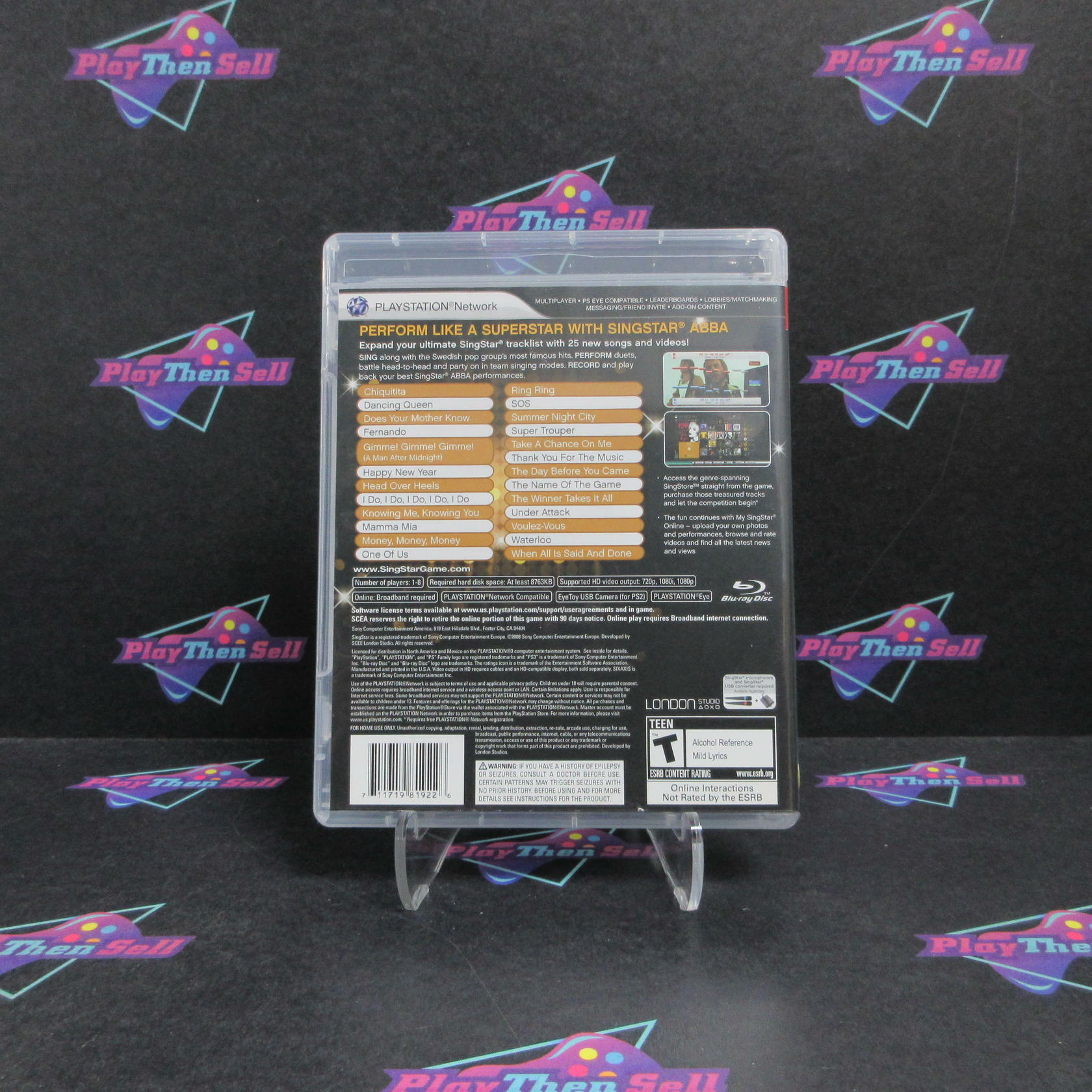 SingStar ABBA PS3 PlayStation 3 Software Only + Reg Card Complete - Refurbished