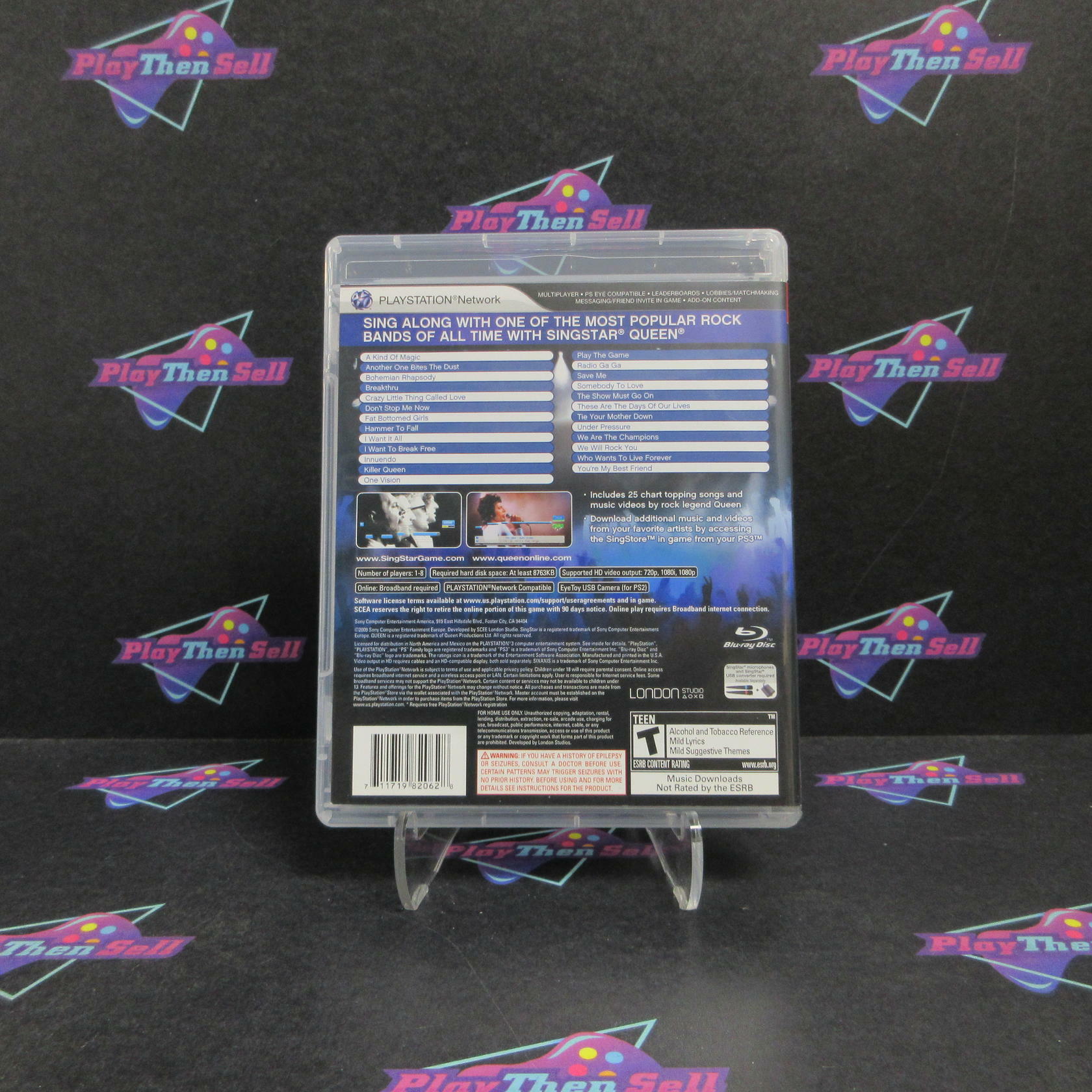 SingStar Queen PS3 PlayStation 3 Software Only + Reg Card Complete - Refurbished