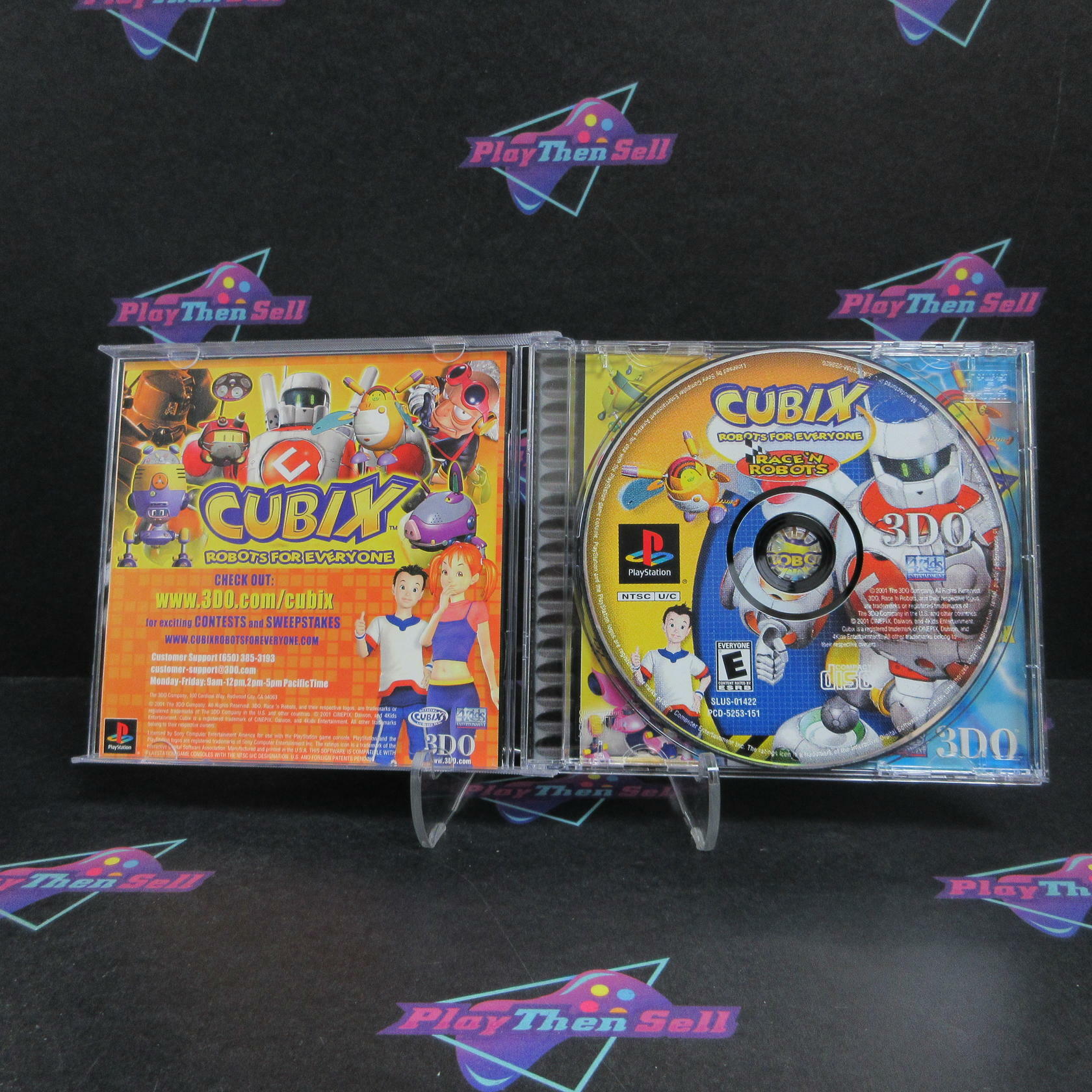 Cubix Robots for Everyone Race 'N Robots PS1 PlayStation 1 Complete - Refurbished