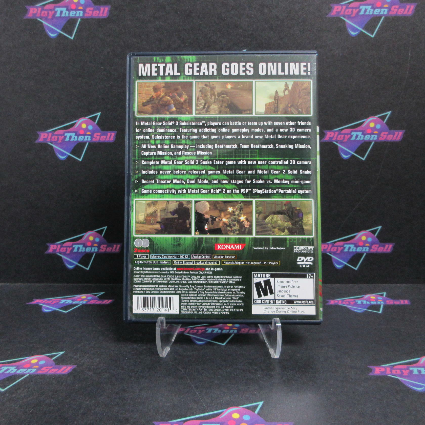 Metal Gear Solid 3 Subsistence PS2 PlayStation 2 Complete - Refurbished