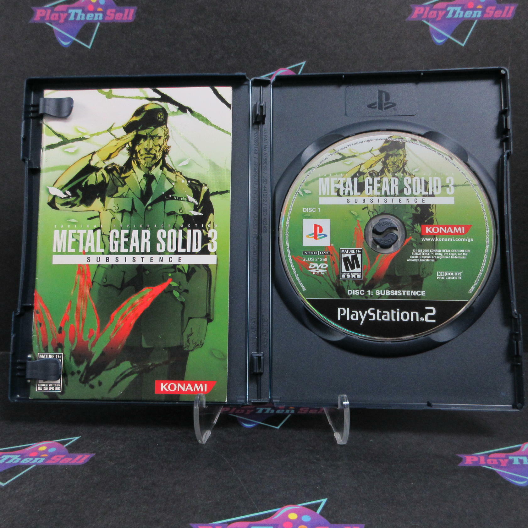 Metal Gear Solid 3 Subsistence PS2 PlayStation 2 Complete - Refurbished