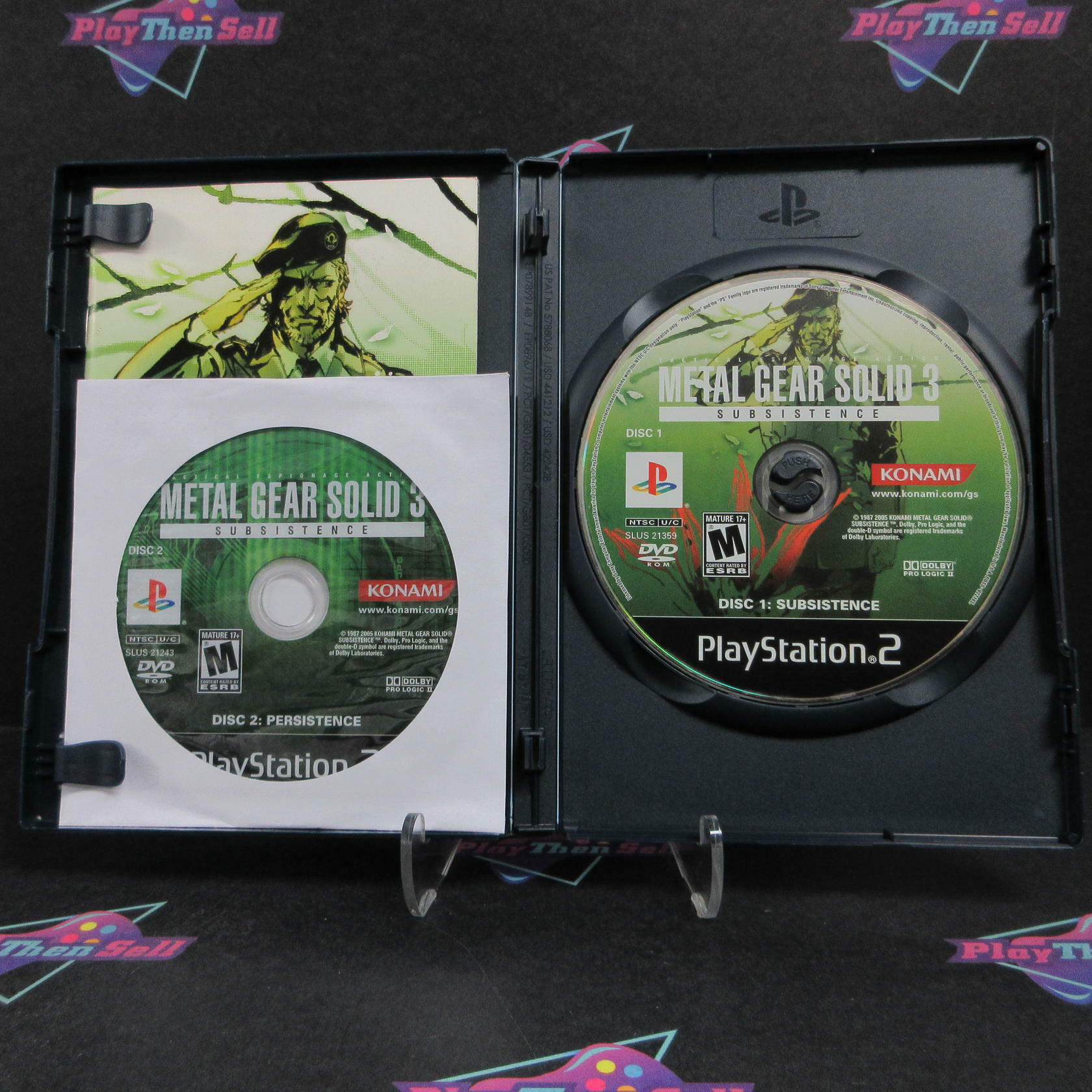 Metal Gear Solid 3 Subsistence PS2 PlayStation 2 Complete - Refurbished