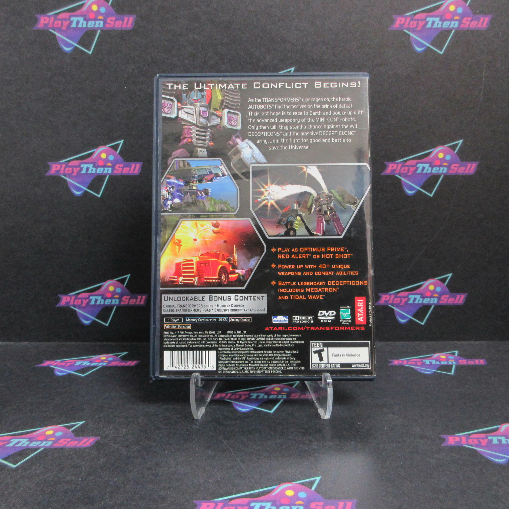 Transformers PS2 PlayStation 2 Complete - Refurbished