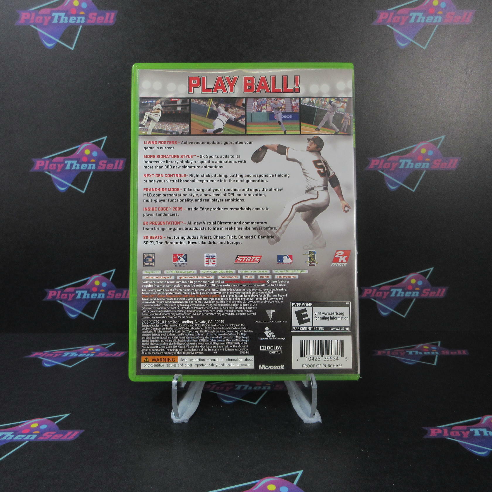 MLB 2K9 Xbox 360 - Very Good