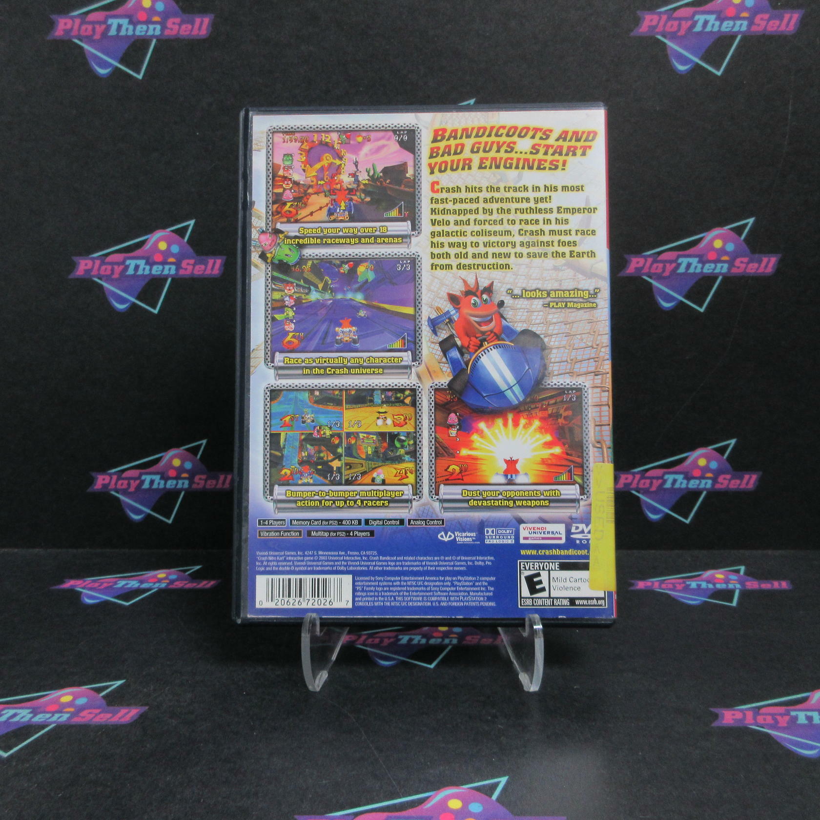 Crash Nitro Kart PS2 PlayStation 2 GH Complete - Very Good