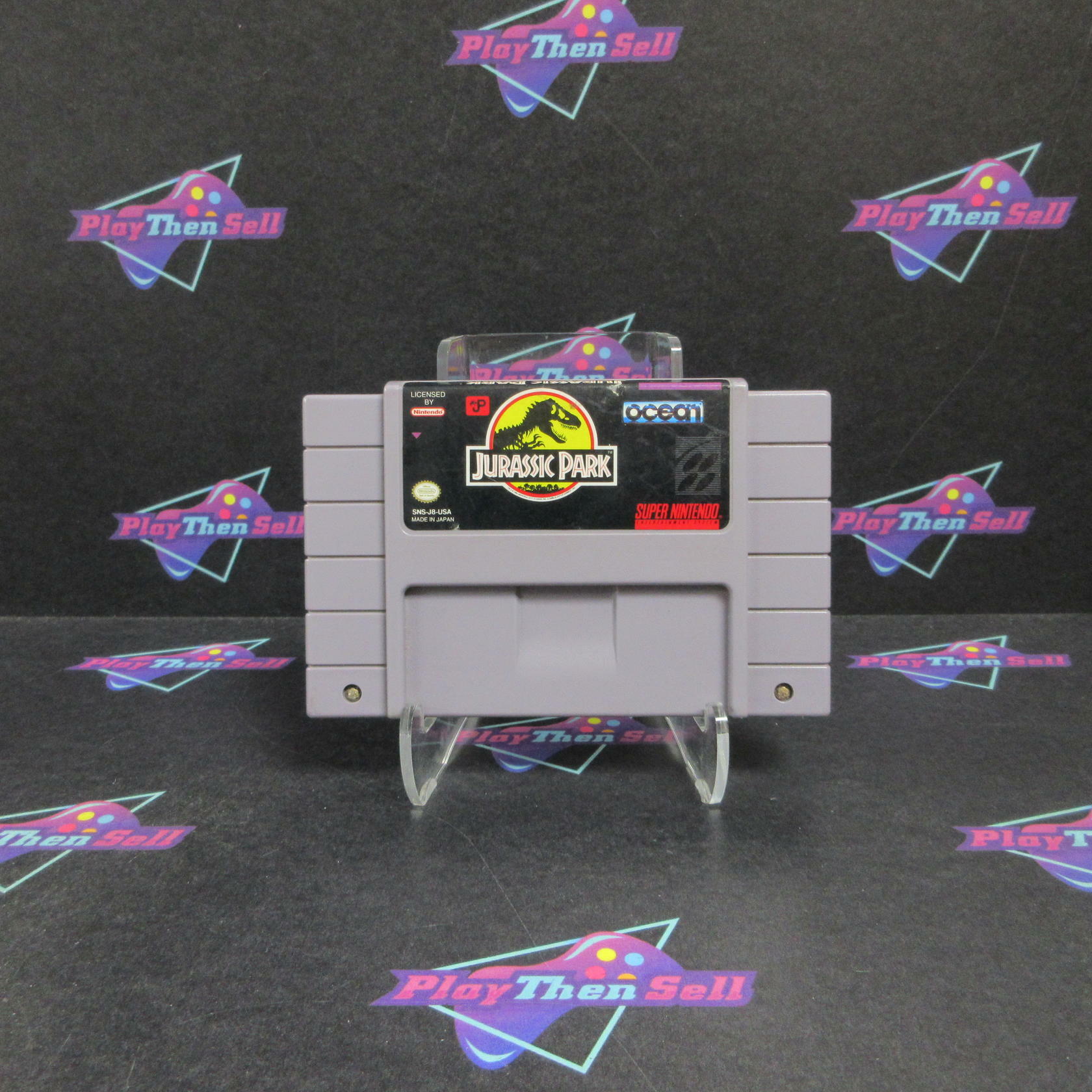 Jurassic Park Super Nintendo SNES Cartridge / Tested - Very Good