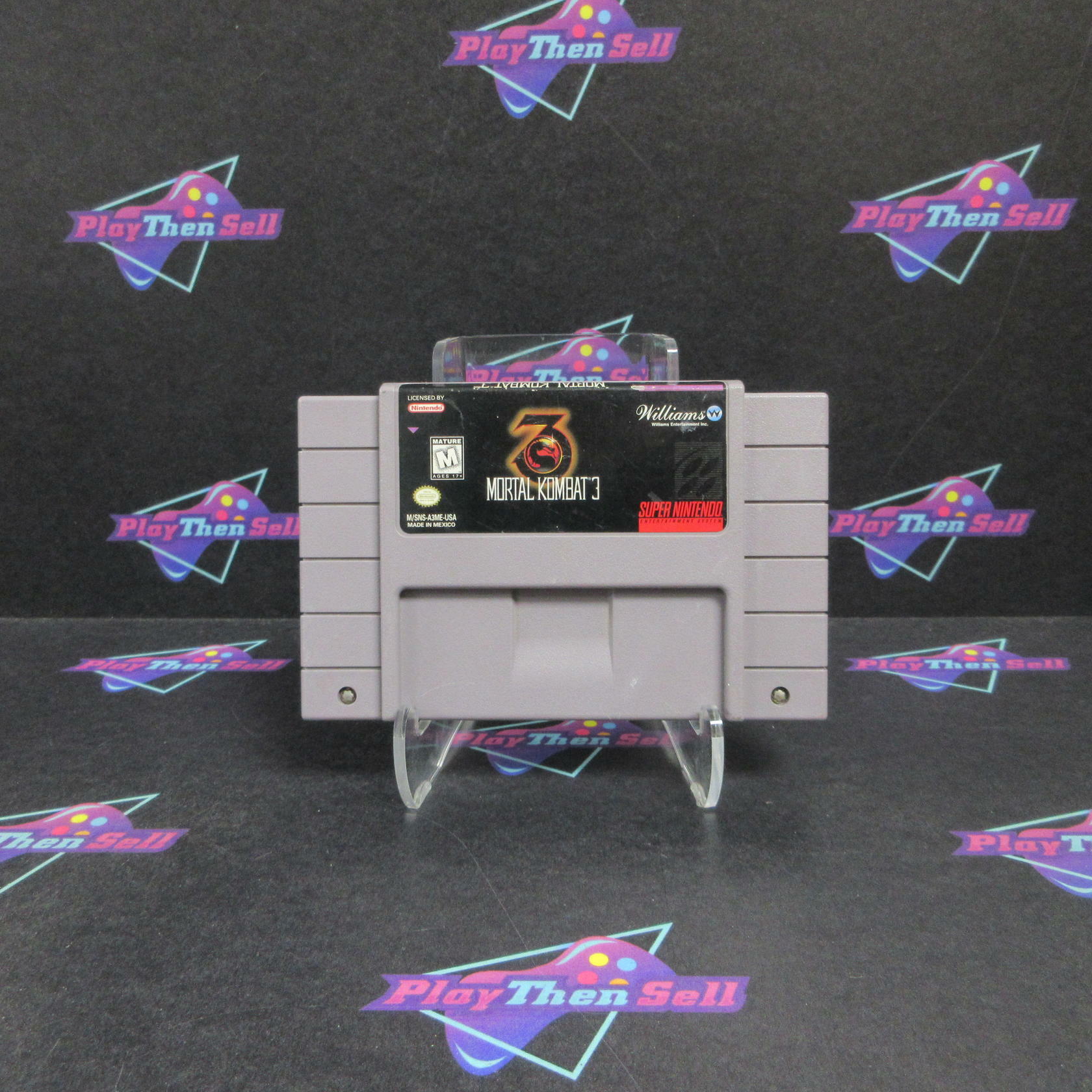 Mortal Kombat 3 Super Nintendo SNES Cartridge / Tested - Very Good