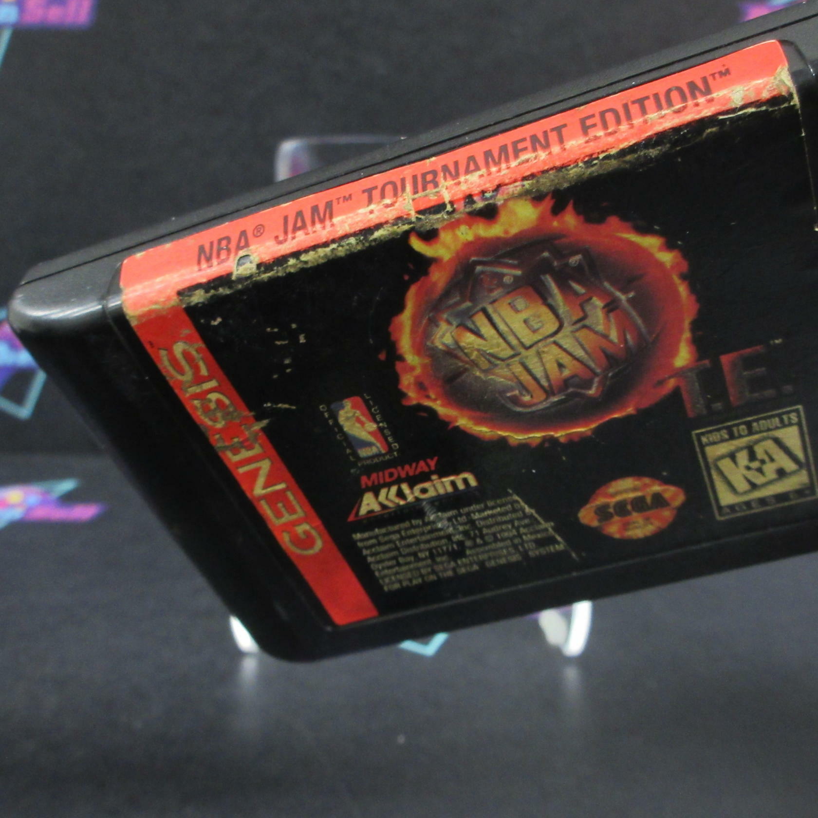 NBA Jam T.E. Tournament Edition Sega Genesis Cartridge / Tested - Very Good