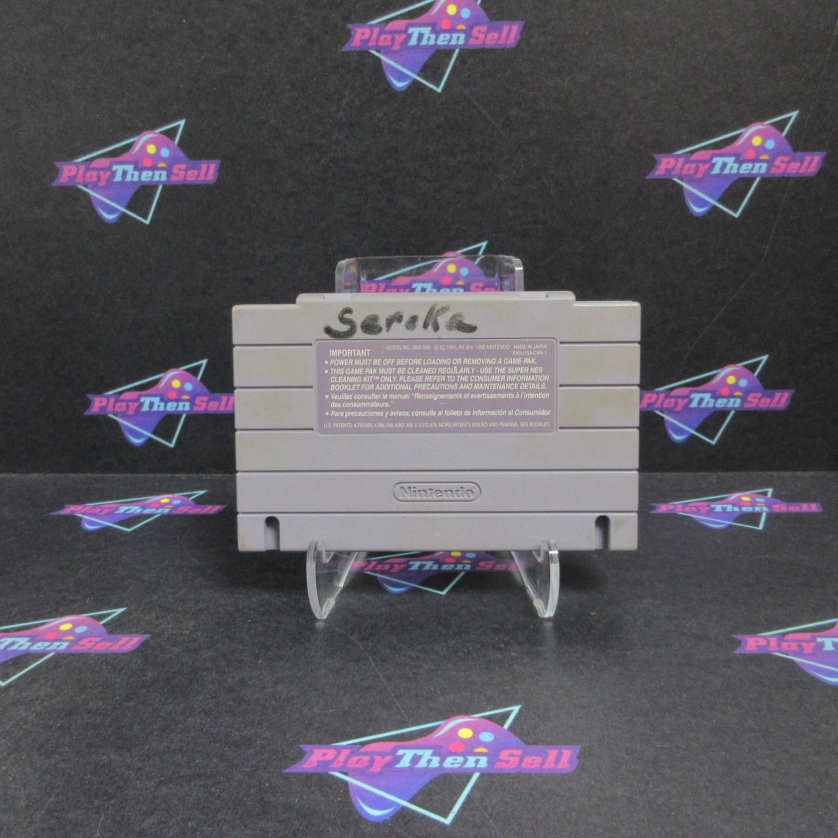 Jurassic Park Super Nintendo SNES Cartridge / Tested - Very Good