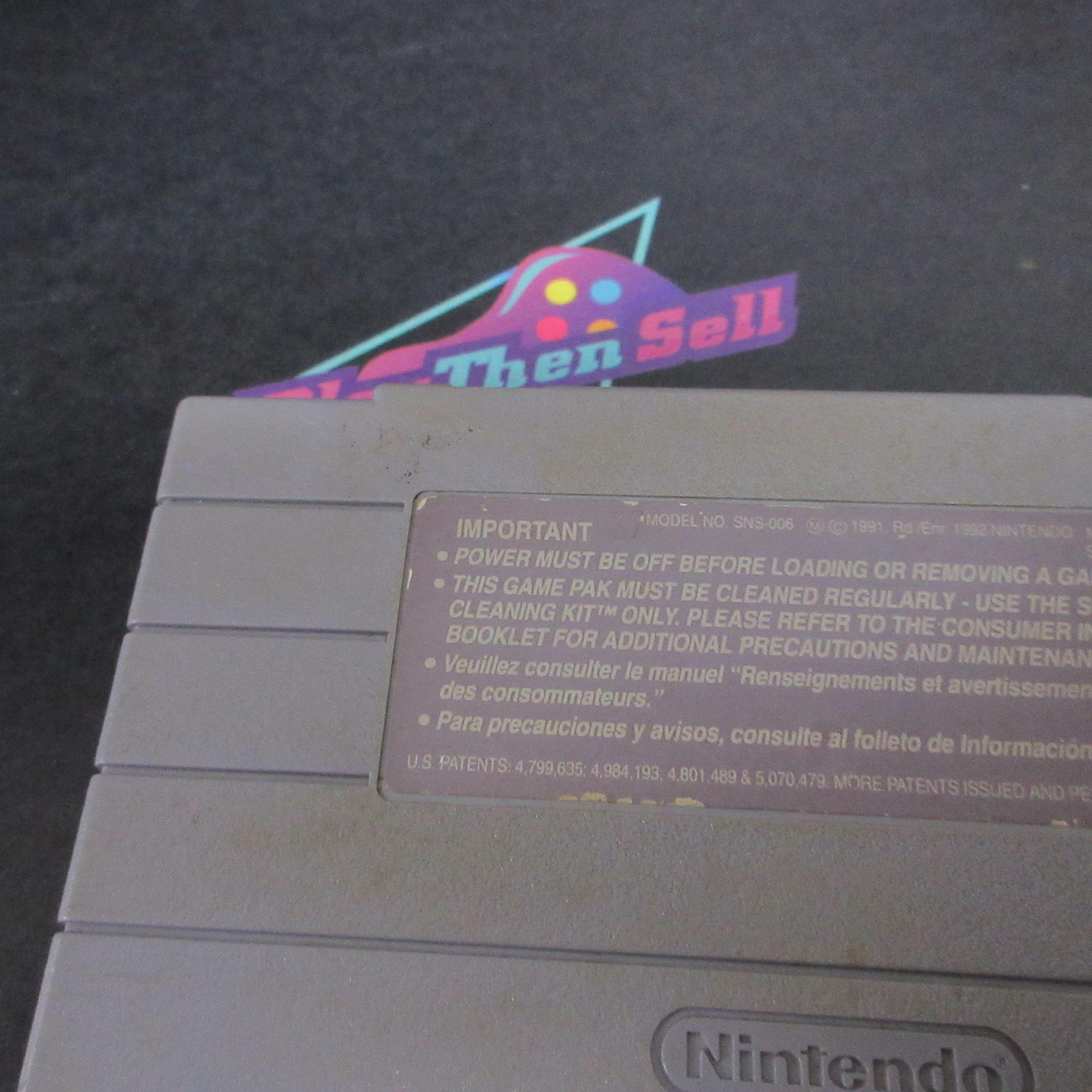 Mortal Kombat Super Nintendo SNES Cartridge / Tested - Very Good