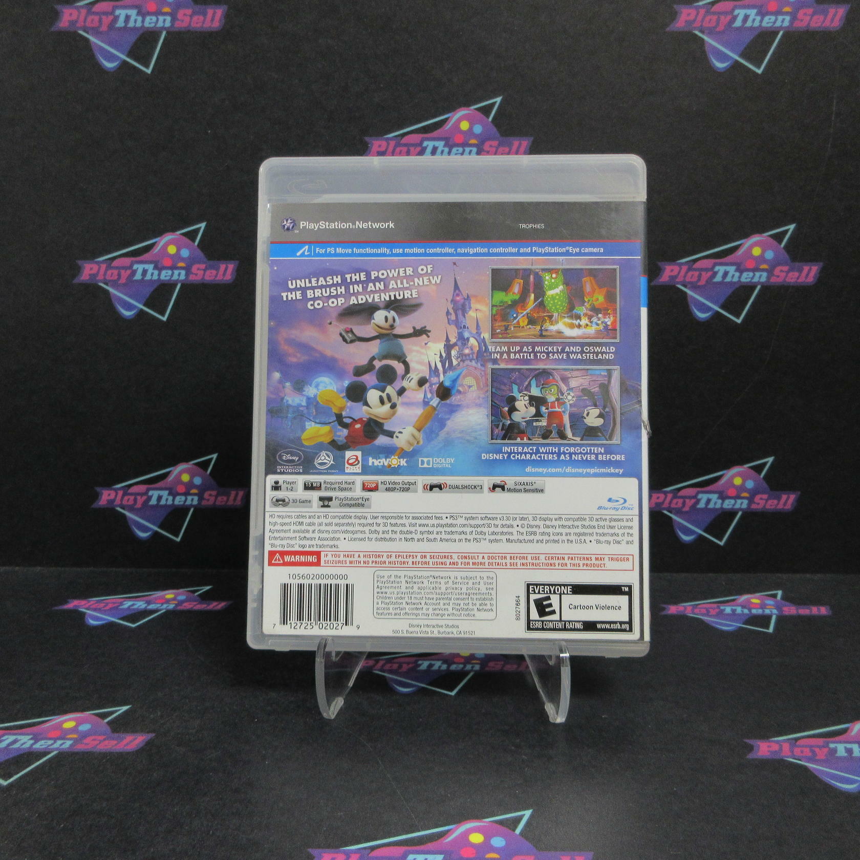 Disney Epic Mickey 2 The Power of Two PS3 PlayStation 3 Complete - Very Good