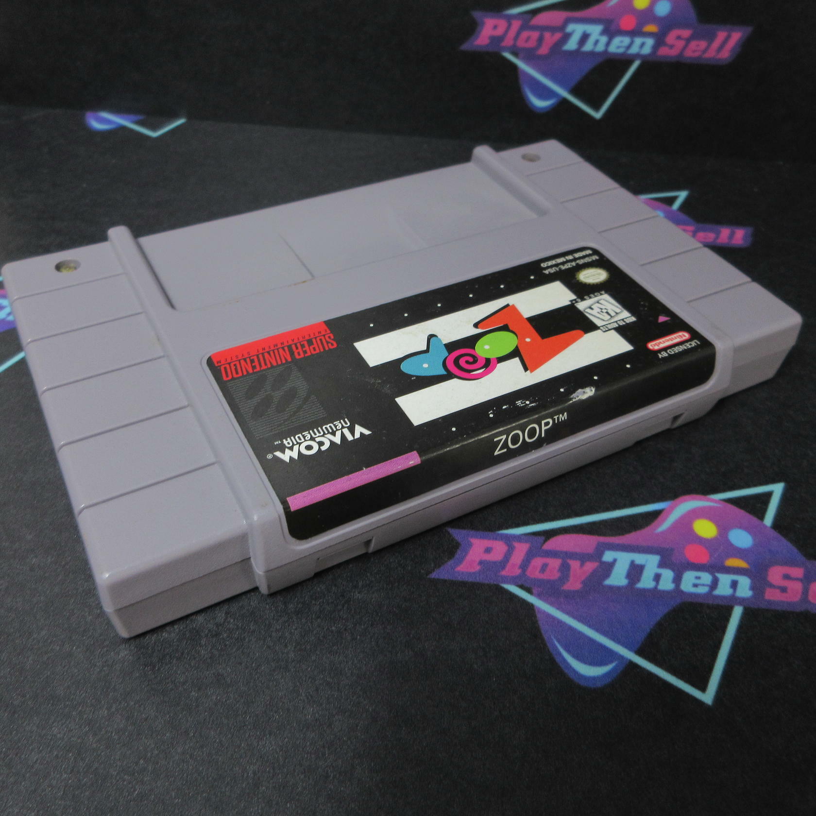 Zoop Super Nintendo SNES Cartridge / Tested - Very Good