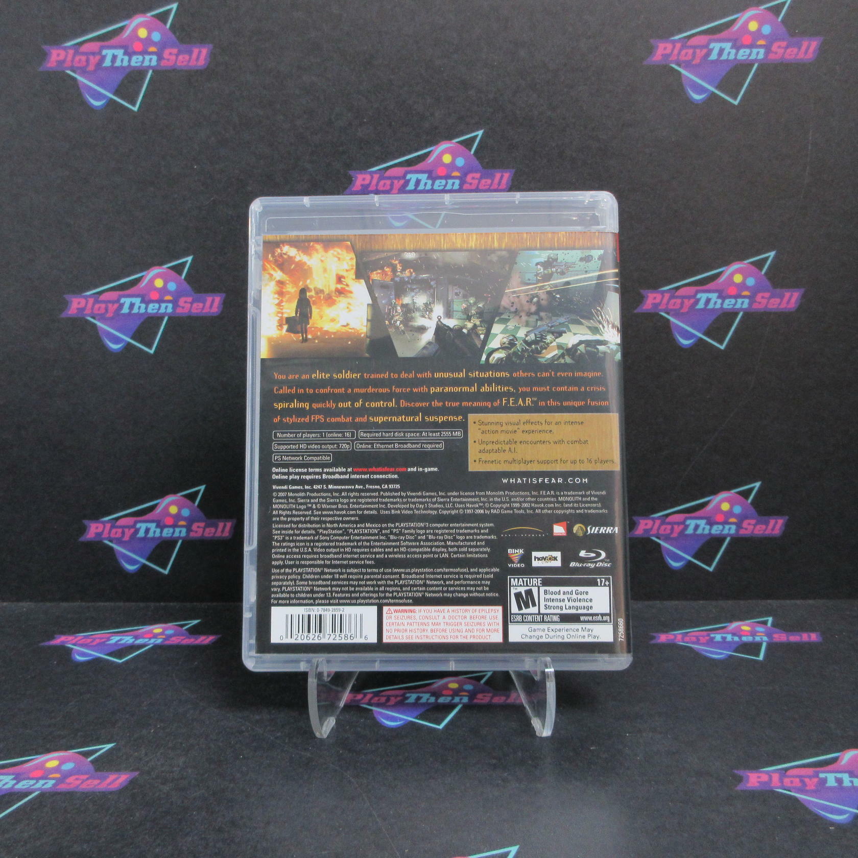 F.E.A.R. First Encounter Assault Recon PS3 PlayStation 3 Complete - Refurbished