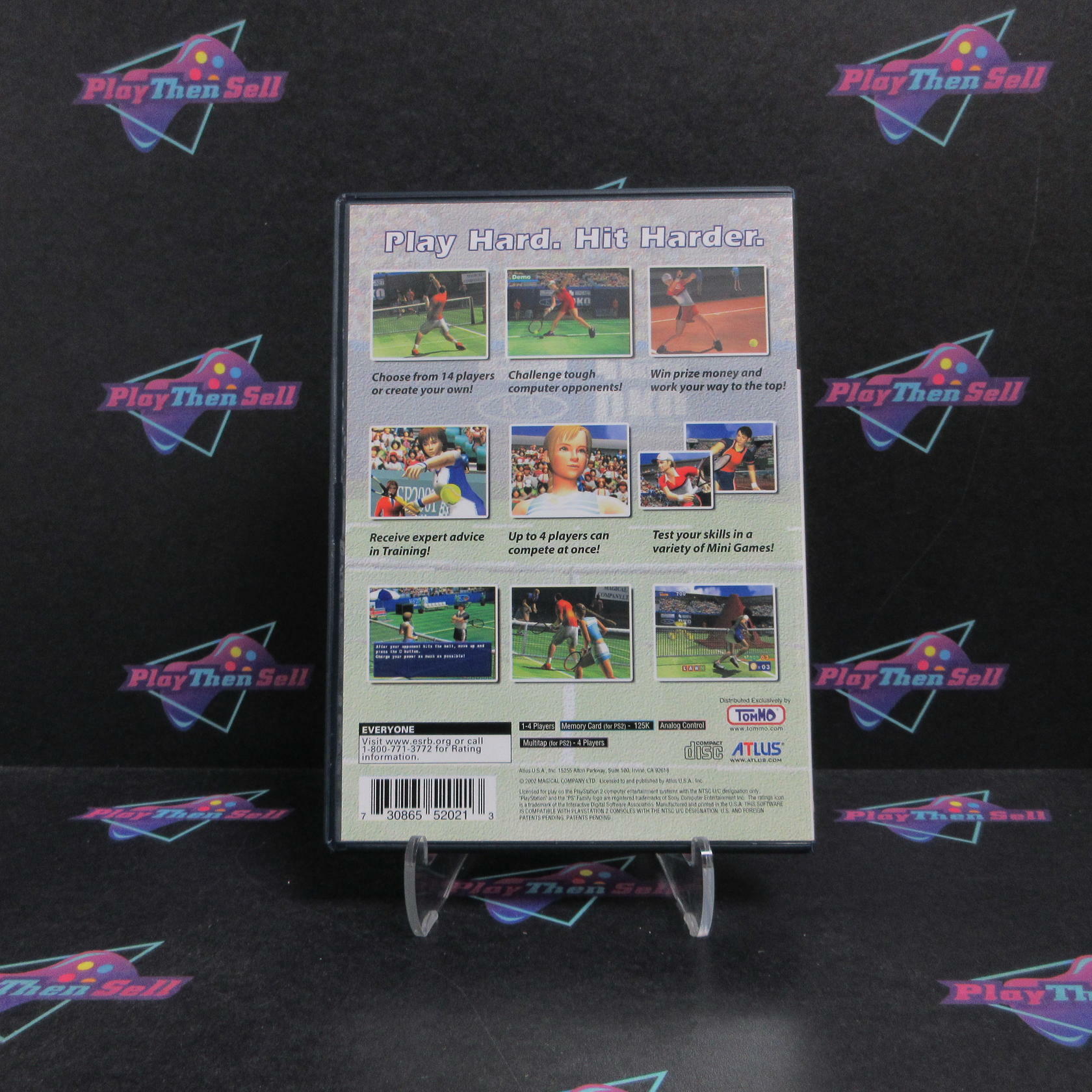 Hard Hitter Tennis PS2 PlayStation 2 + Reg Card Complete - Refurbished