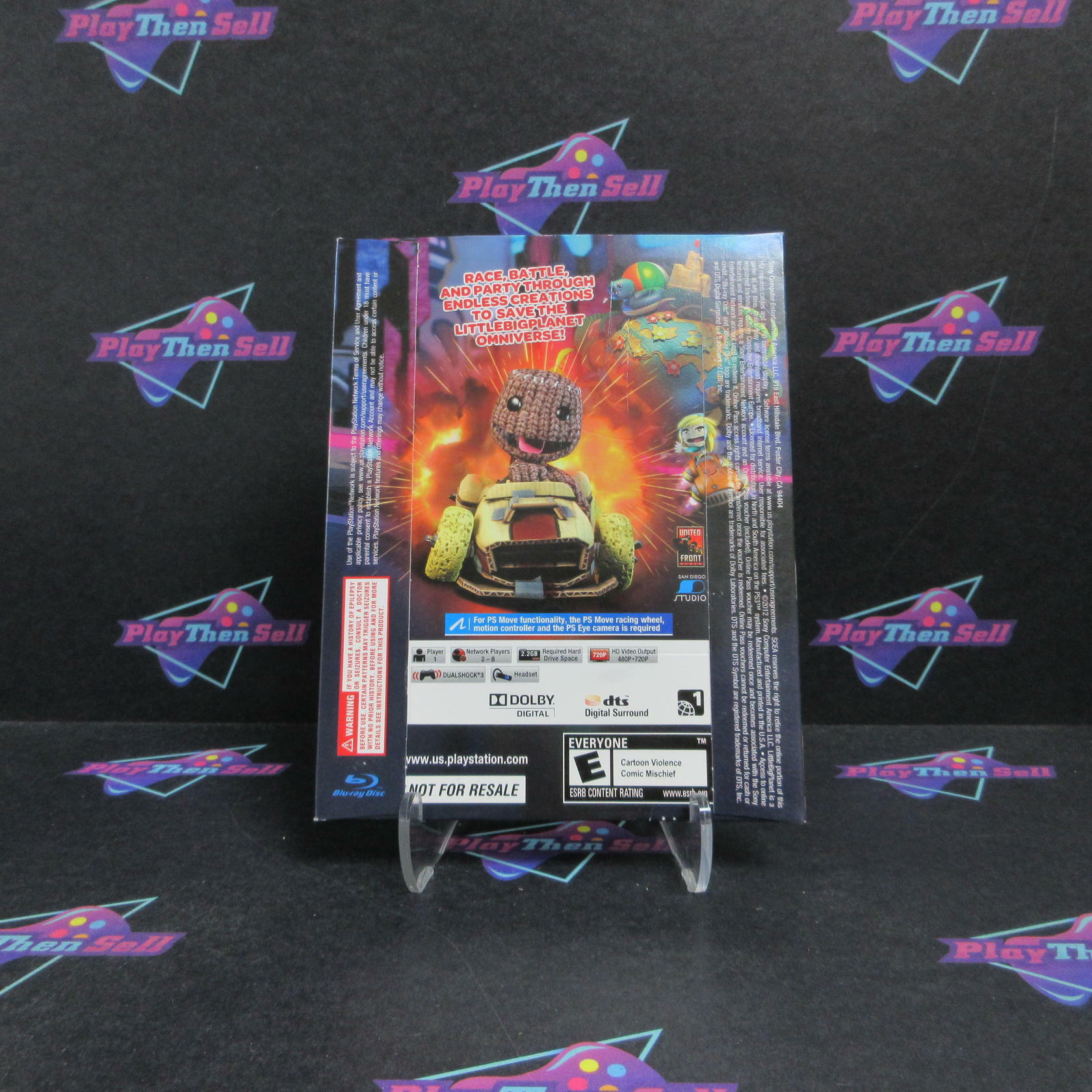 LittleBigPlanet Karting PS3 PlayStation 3 In Sleeve Complete - Refurbished