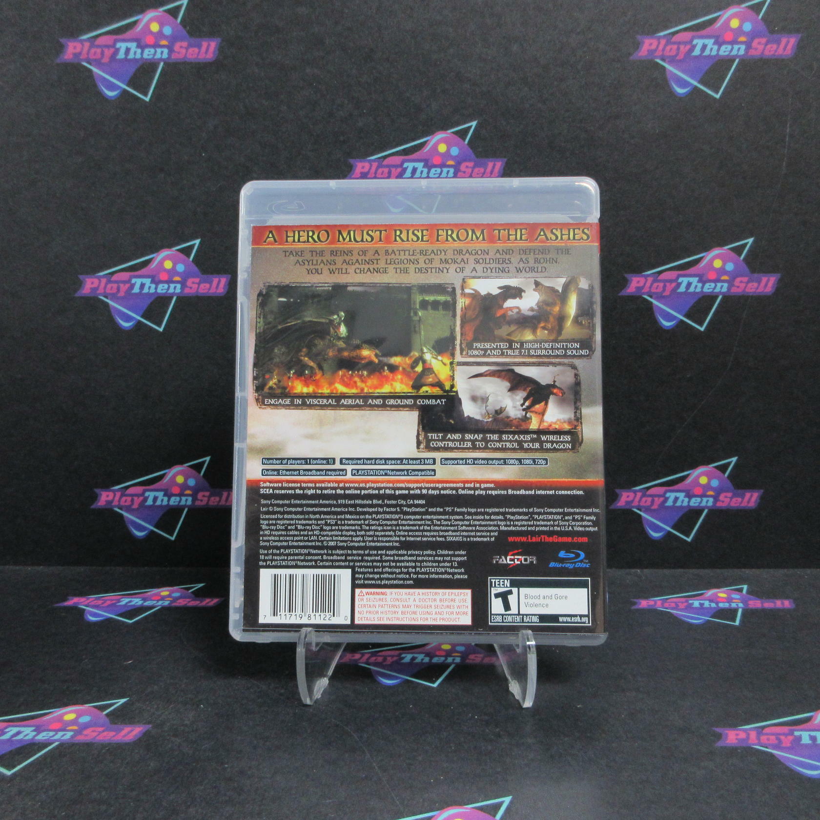 Lair PS3 PlayStation 3 + Reg Card Complete - Refurbished